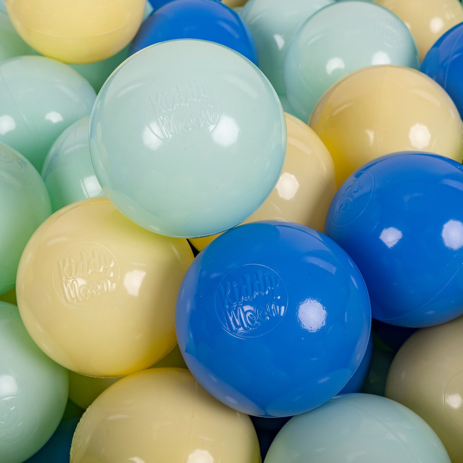 KiddyMoon Bällebad-Bälle ZK7 (Baby Plastikbälle Spielbälle, 100-St), Made in Europe