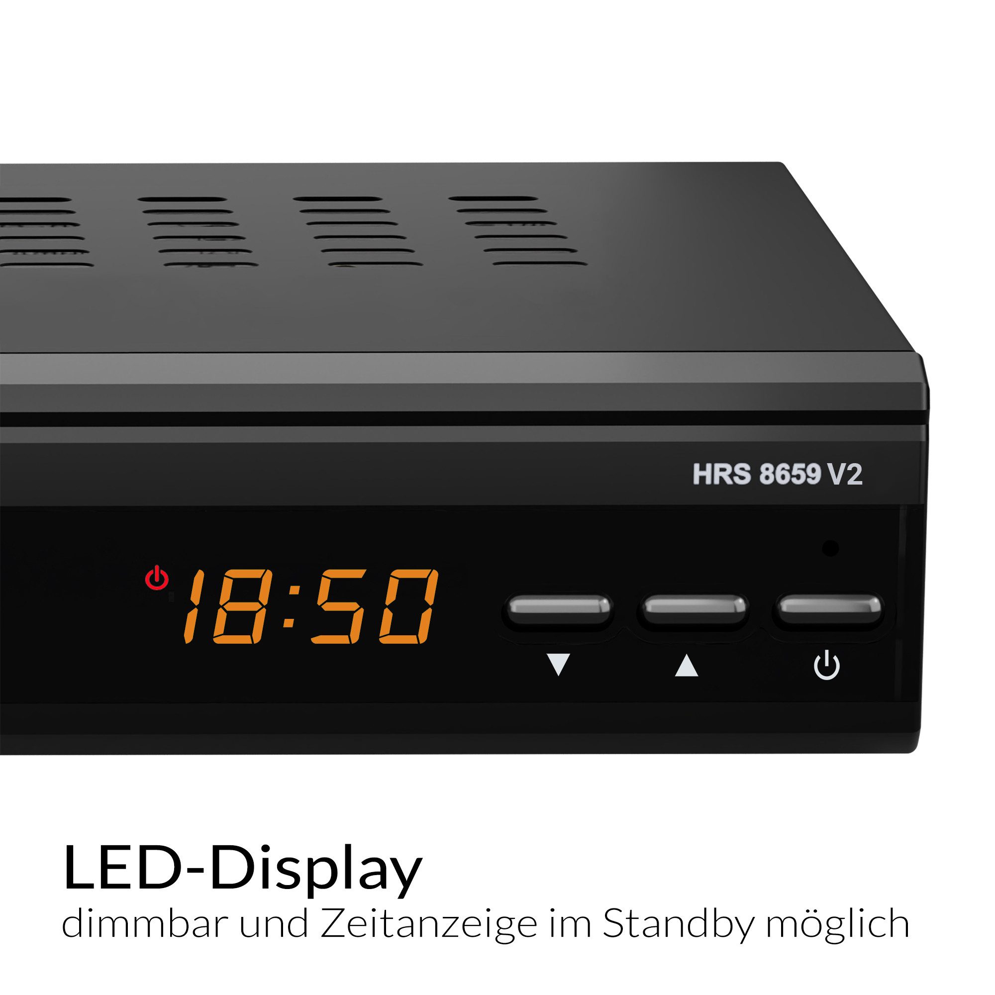 Xoro HRS 8659 V2 - HD DVB-S2 mit HDMI, SCART, USB-Mediaplayer SAT-Receiver (Unicable‑Unterstützung EN50494/EN50607 für moderne Sat‑Anlagen)