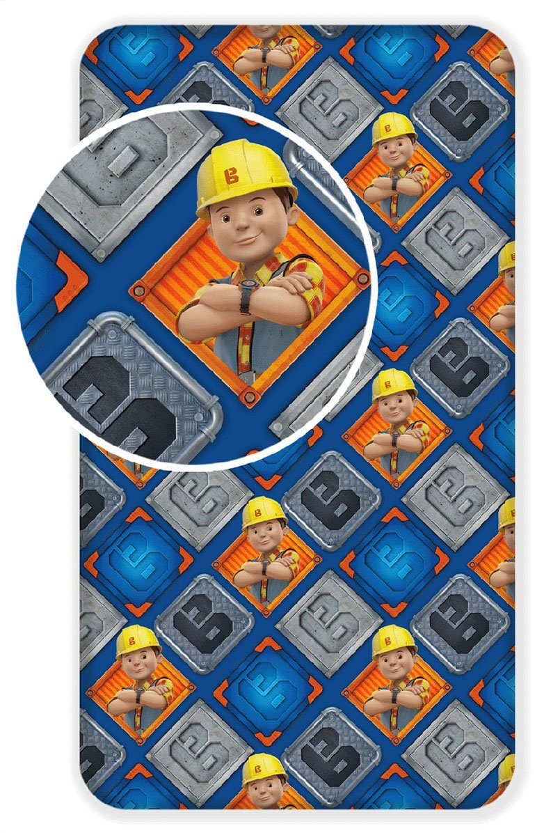 Bob The Builder Натяжные простыни Bob The Builder, Renforcé, (1 Stück)