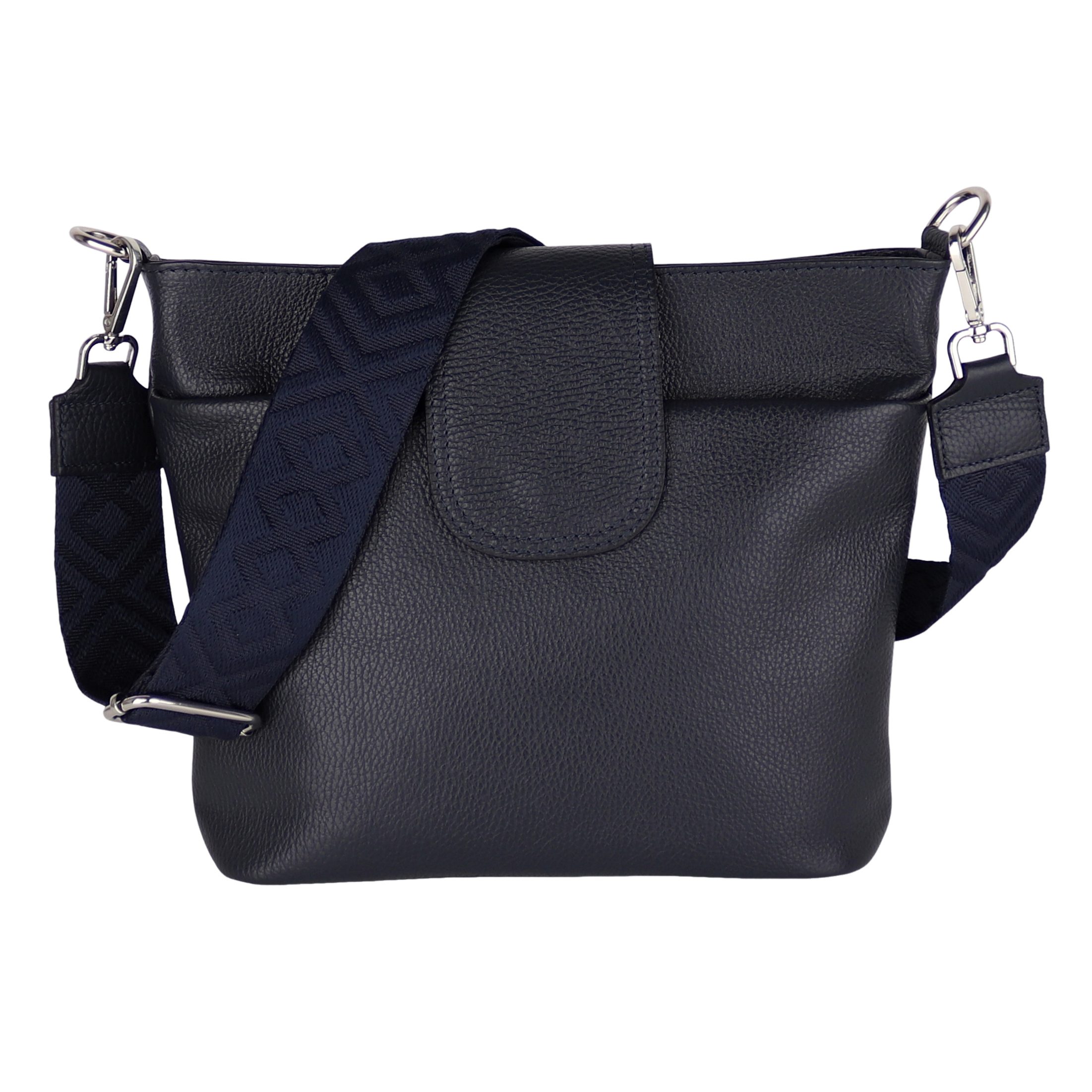 Umhängetasche Damen, Crossbody Bag, Echtleder Made in Italy