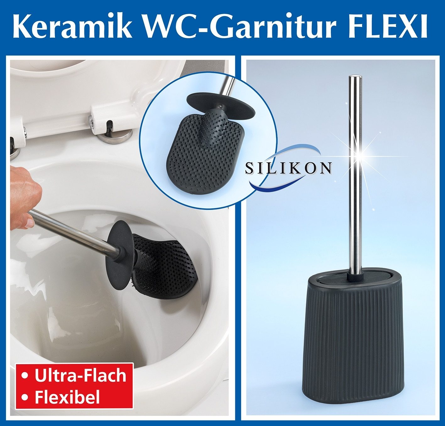 Toilettenpapierhalter Keramik WC-Garnitur FLEXI