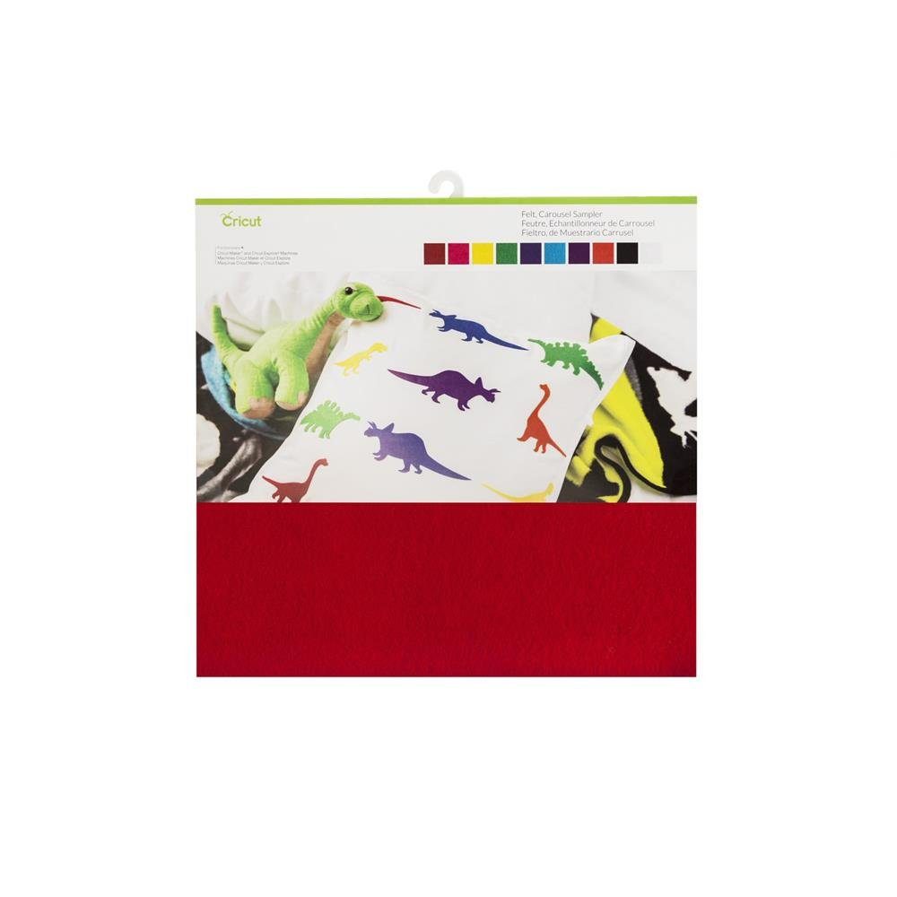 Cricut Bastelfilz Filz Sampler Carousel, 10 Stück, weich, glatt, Bastelmaterial, basteln, gestalten, dekorieren