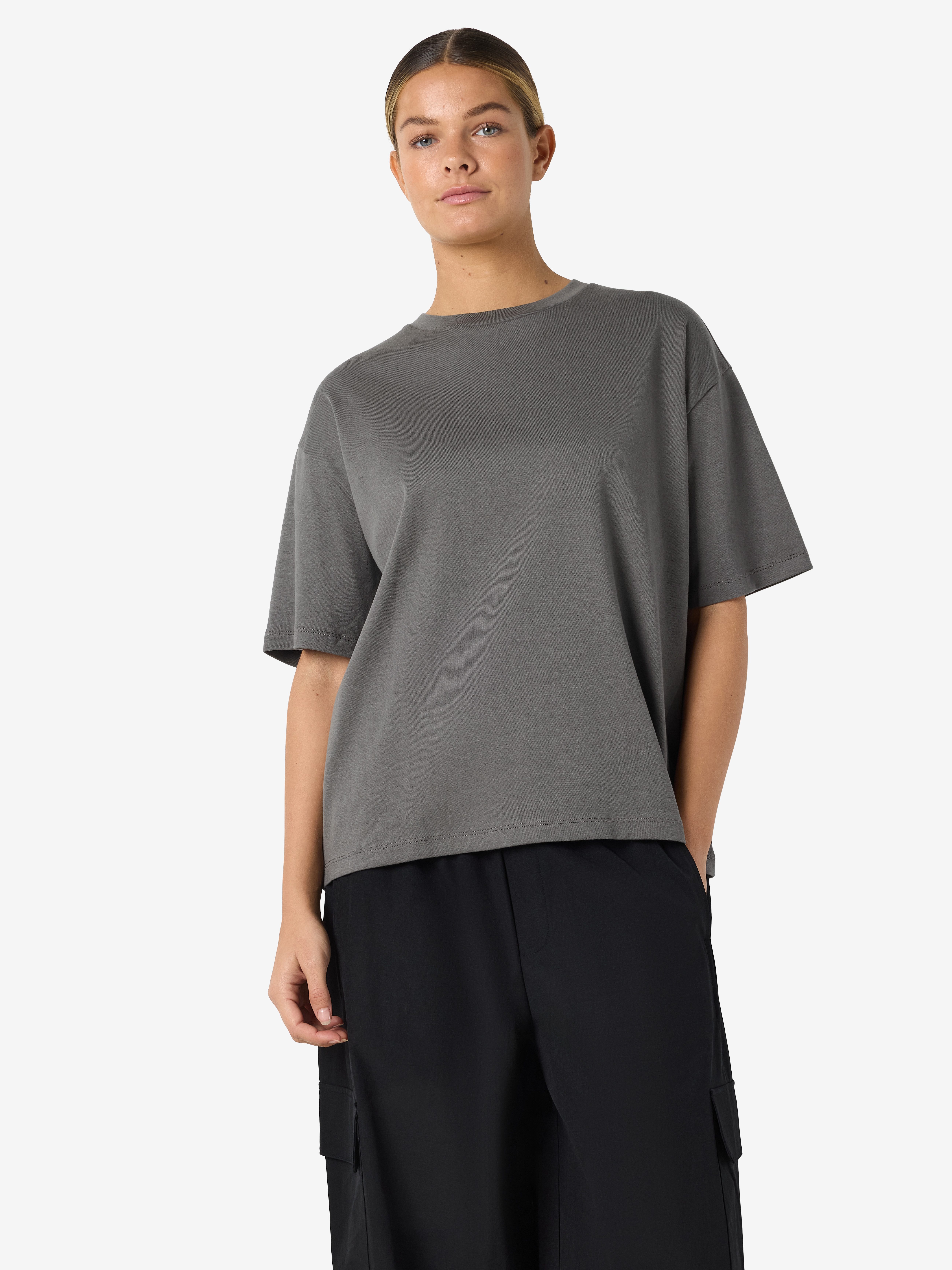 Noisy may Kurzarmshirt NMKIM S/S T-SHIRT JRS NOOS Baumwolle, regular fit günstig online kaufen
