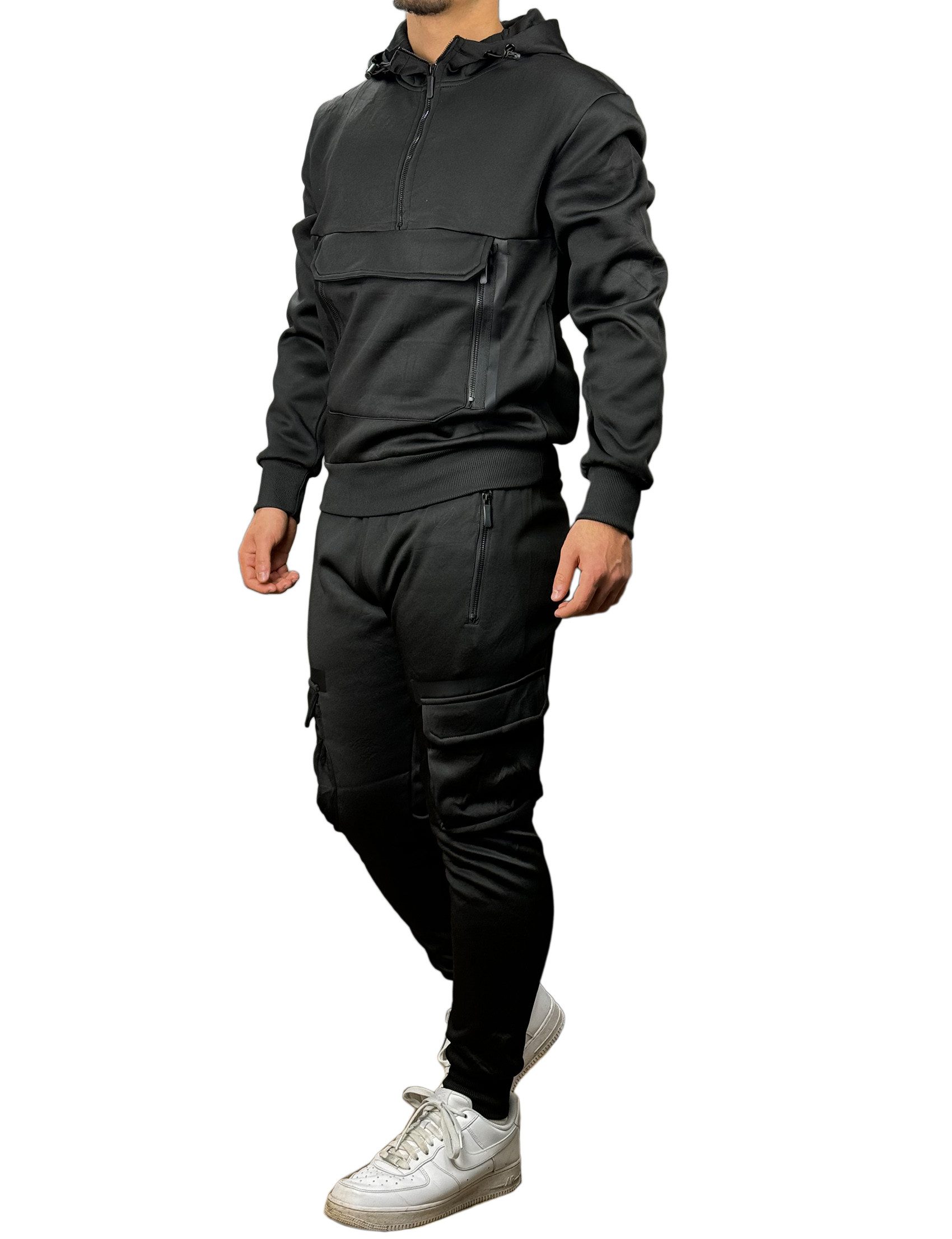 Jogginghose BAXBOY Herren Uni Colour Jogging Anzug Sportanzug Sporthose Hoodie