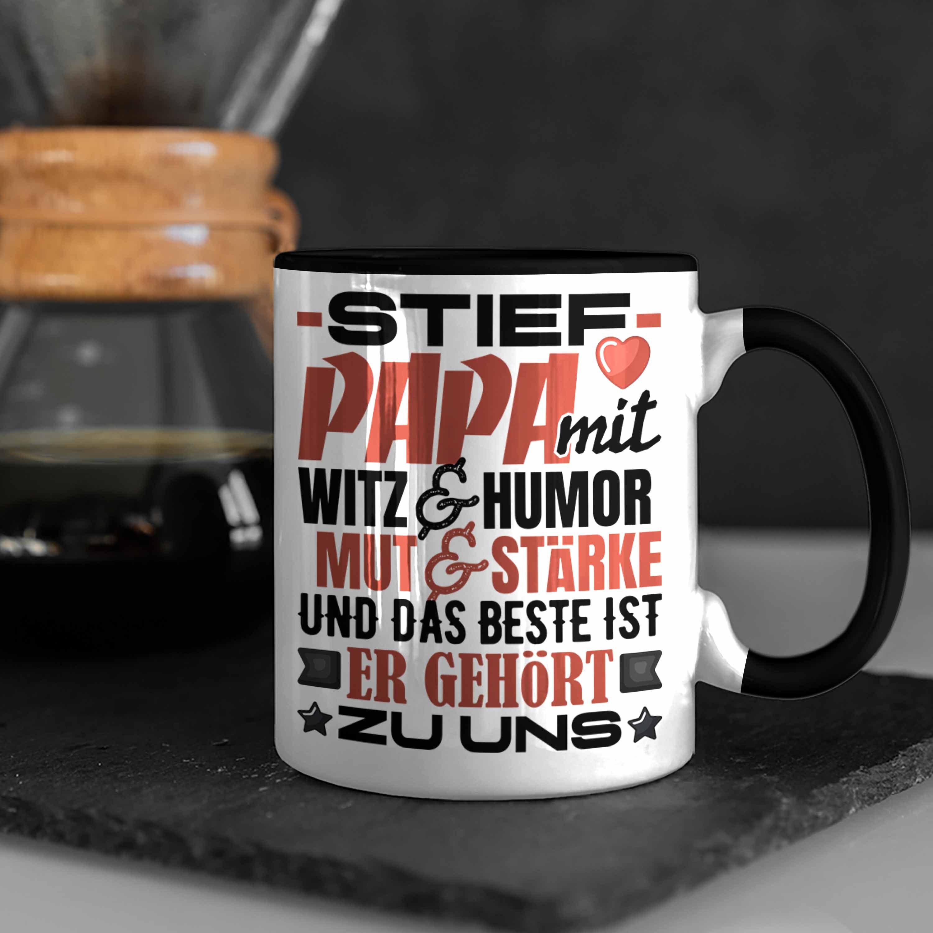 Er Kindern Stiefvater Geschenk Spruch von an Schwarz Kinder Tasse Trendation Tasse Stiefvater