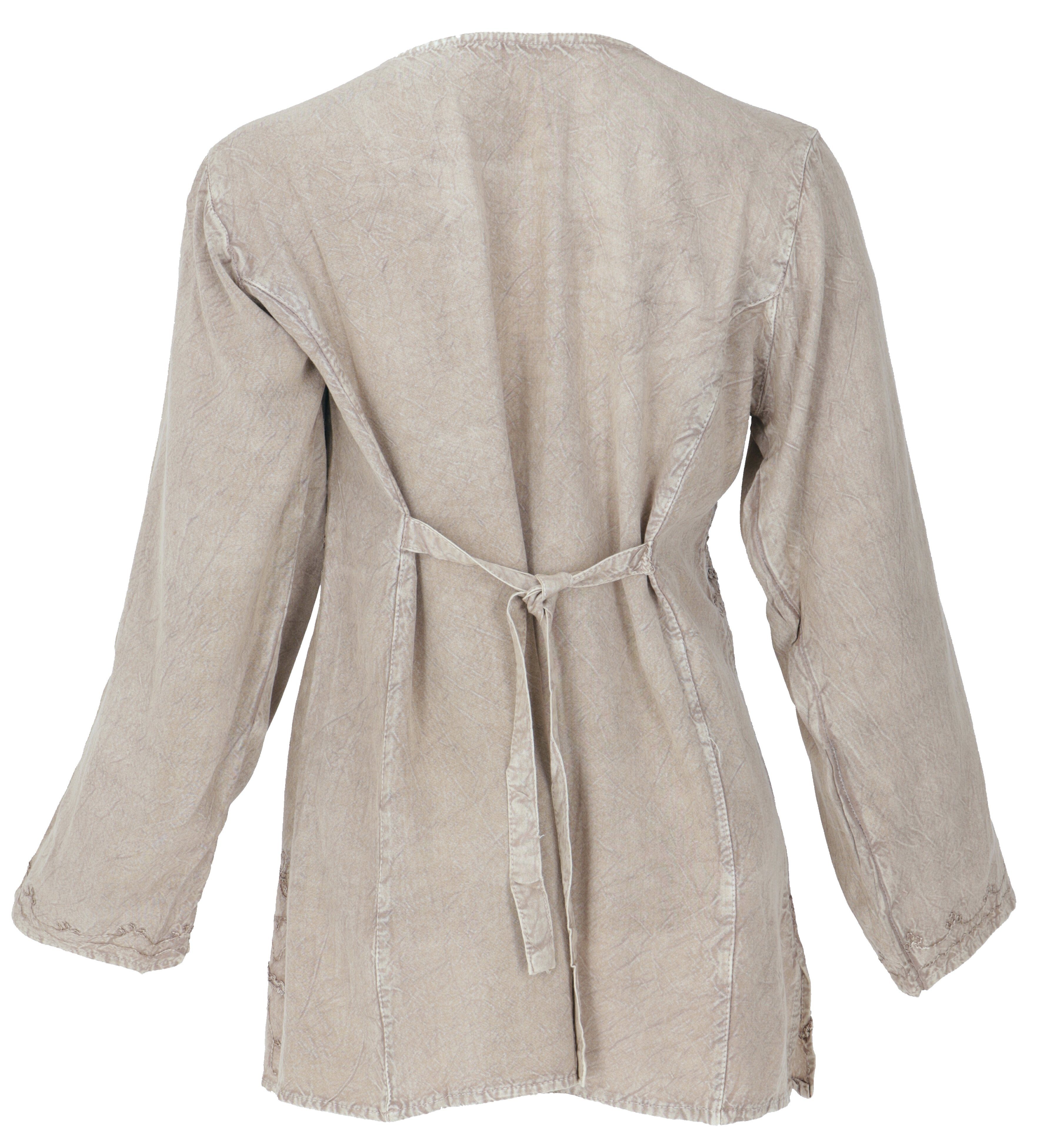 Guru-Shop Longbluse Bestickte indische Hippie Langarm günstig online kaufen