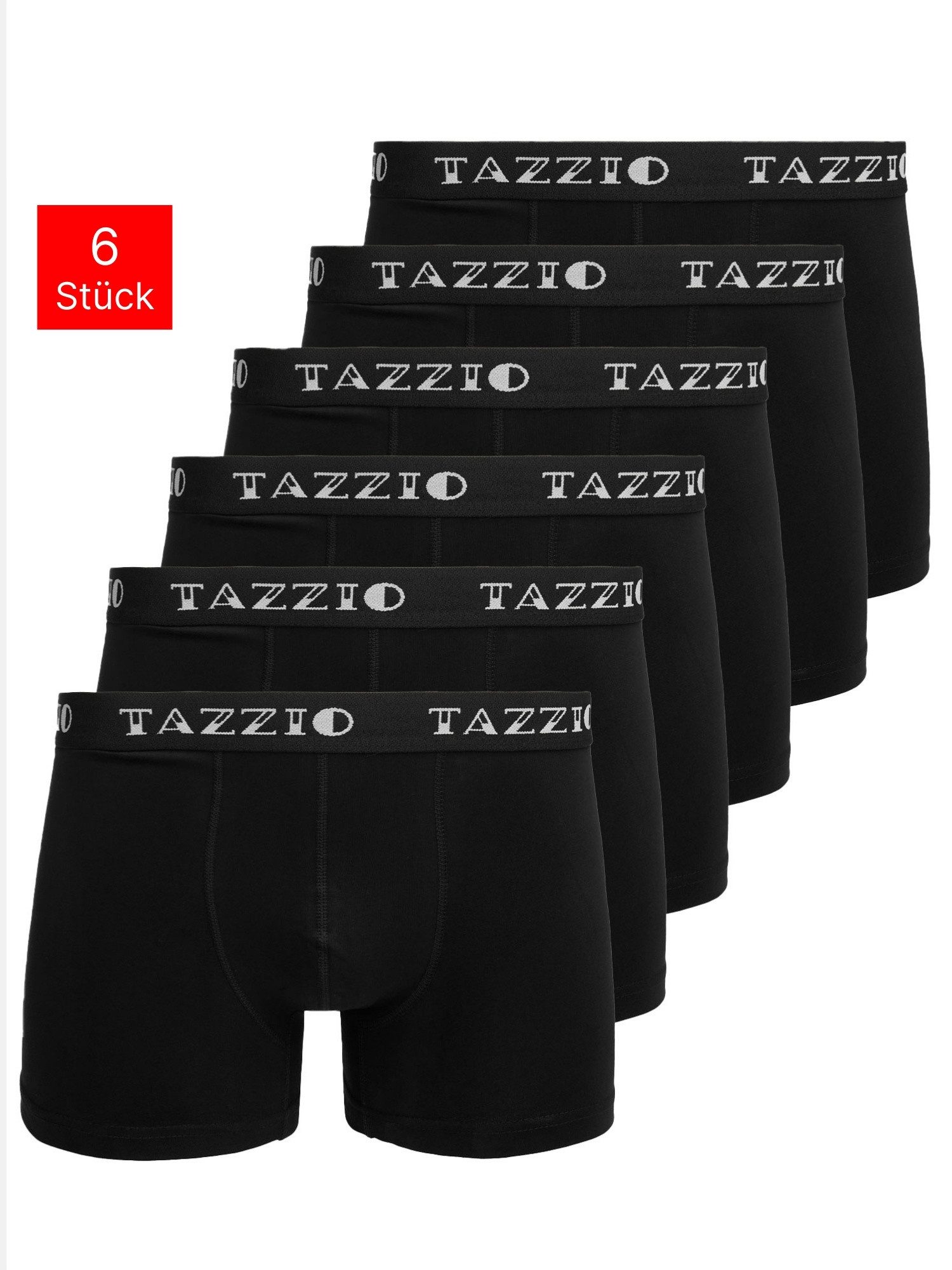Tazzio Boxershorts 6er Pack BS1010 (Packung, 6-St) mit Logoschriftzug am Bu günstig online kaufen