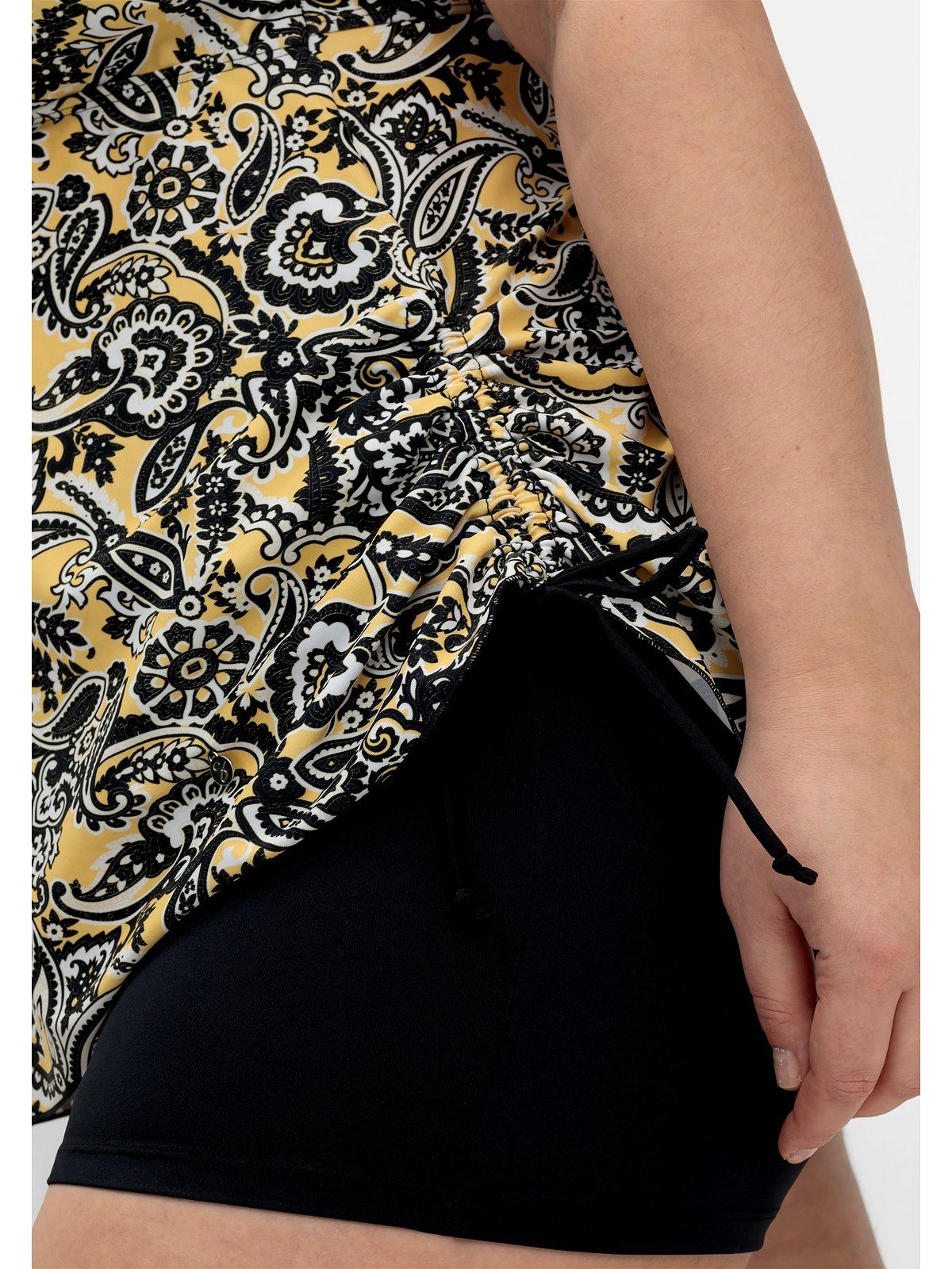 Sheego Tankini-Top Große Größen, im Paisleymuster, mit seitlicher Raffung