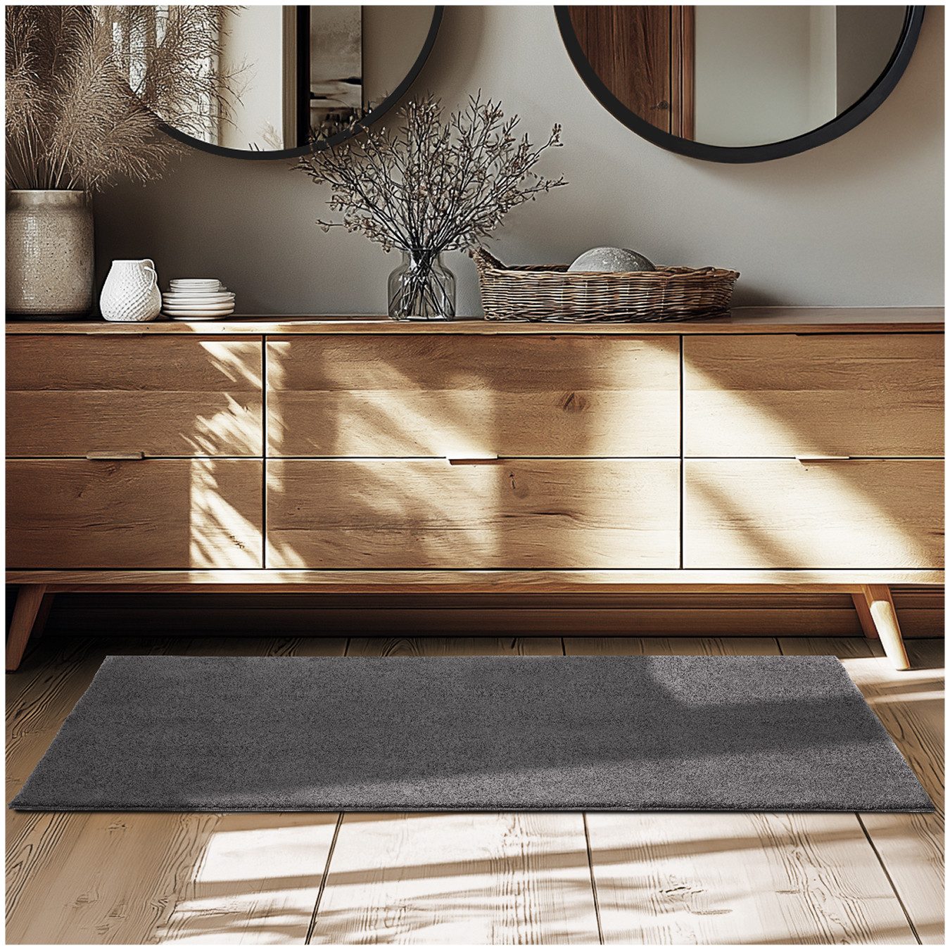 tectake Teppich Kurzflorteppich Soft Zone verschiedene günstig online kaufen