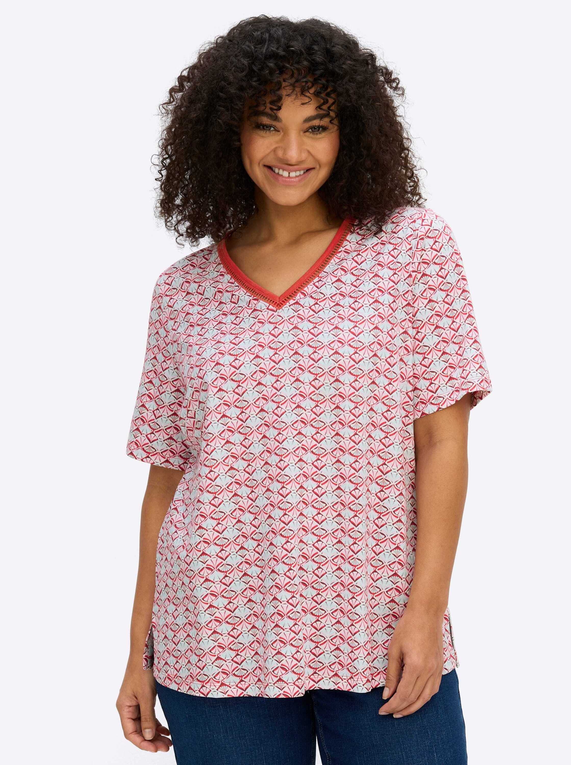 Sheego T-Shirt Shirt Kurzarm