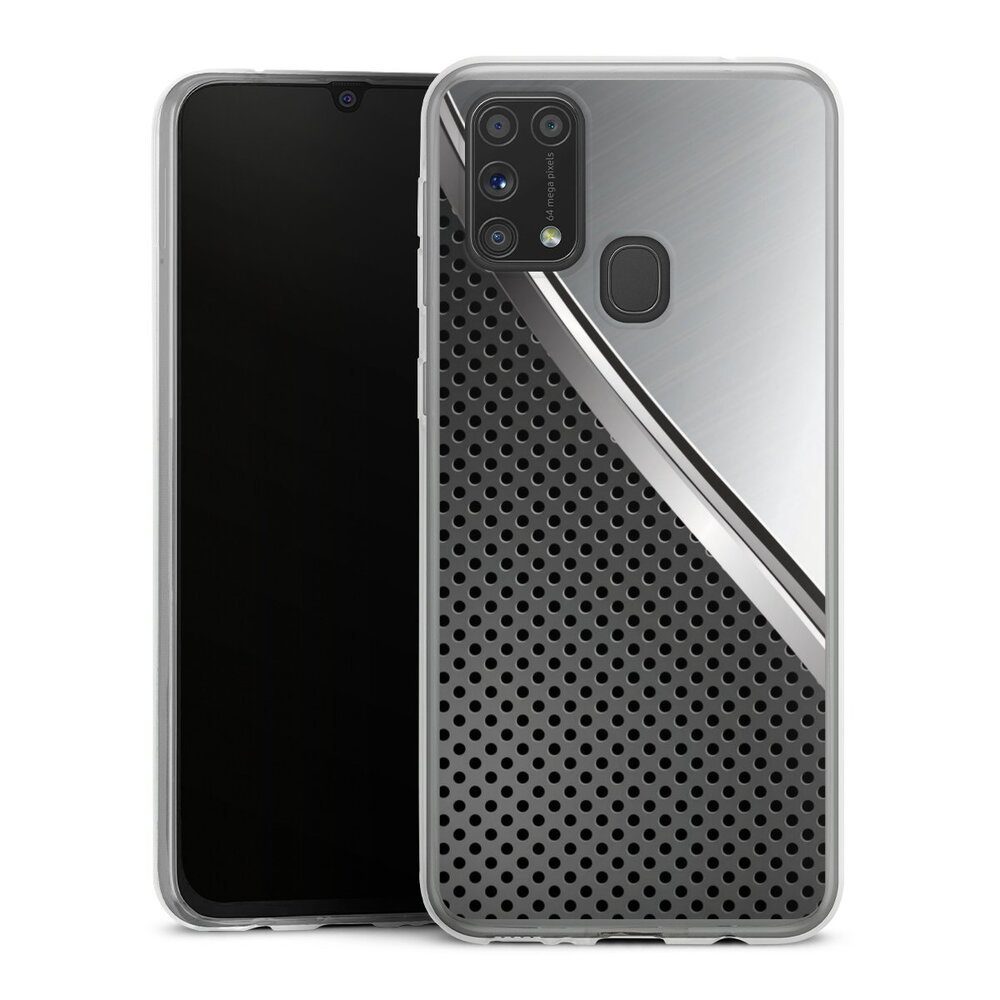 Handyhülle Carbon Stahl Metall Duo Metal Surface