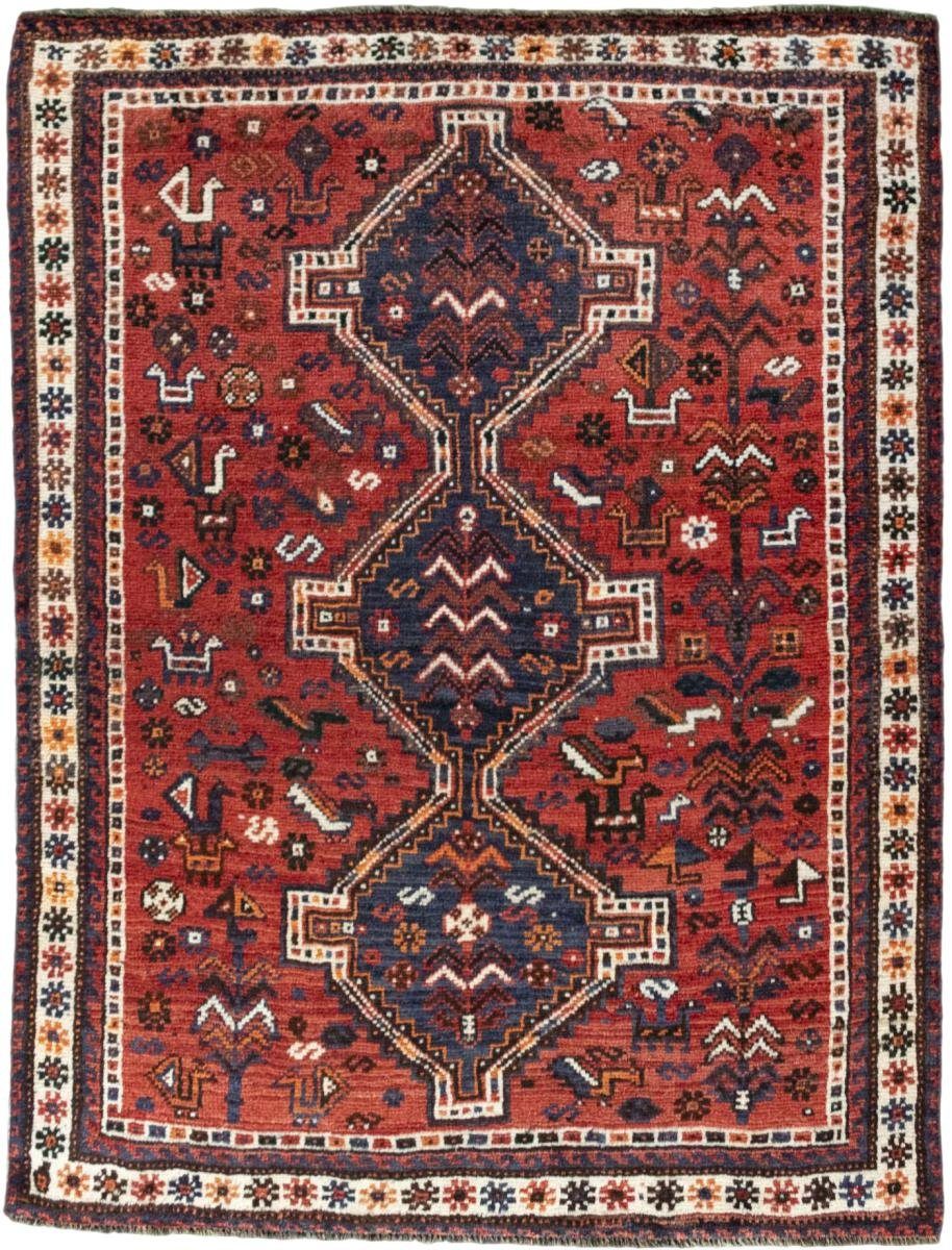 Orientteppich Shiraz 136x175 Handgeknüpfter Orientteppich / Perserteppich, Nain Trading, rechteckig, Höhe: 10 mm | Kurzflor-Teppiche