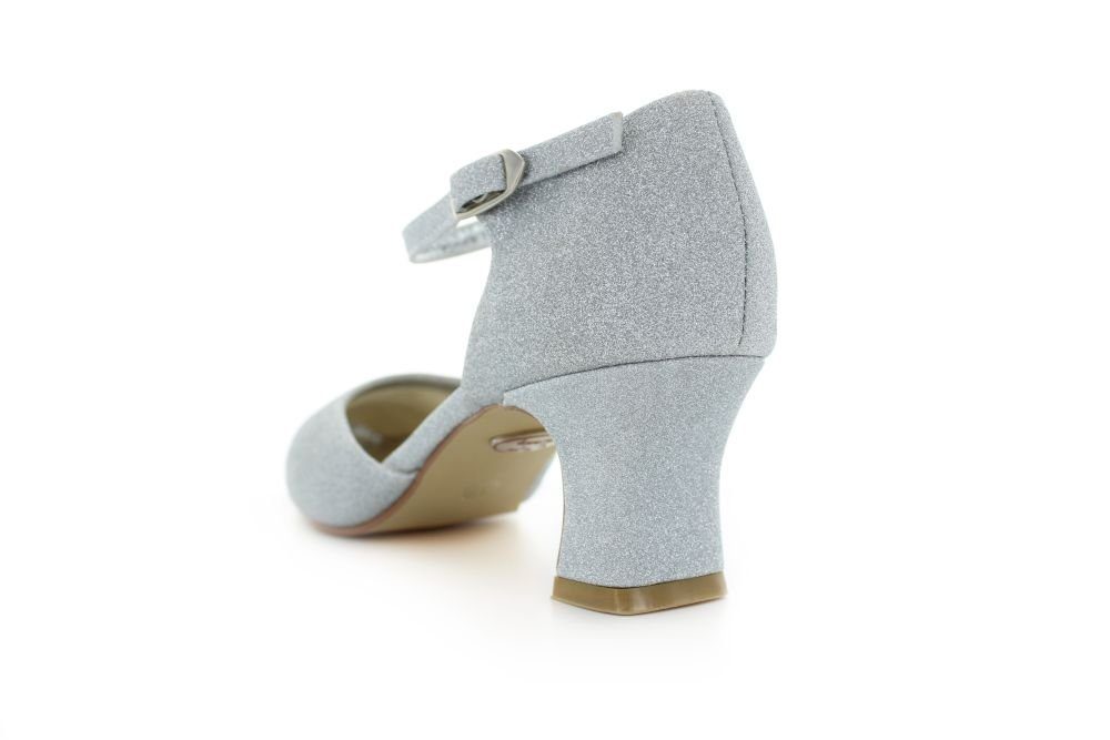 White Lady 255 Glitter Pumps mit breitem Absatz Slingpumps