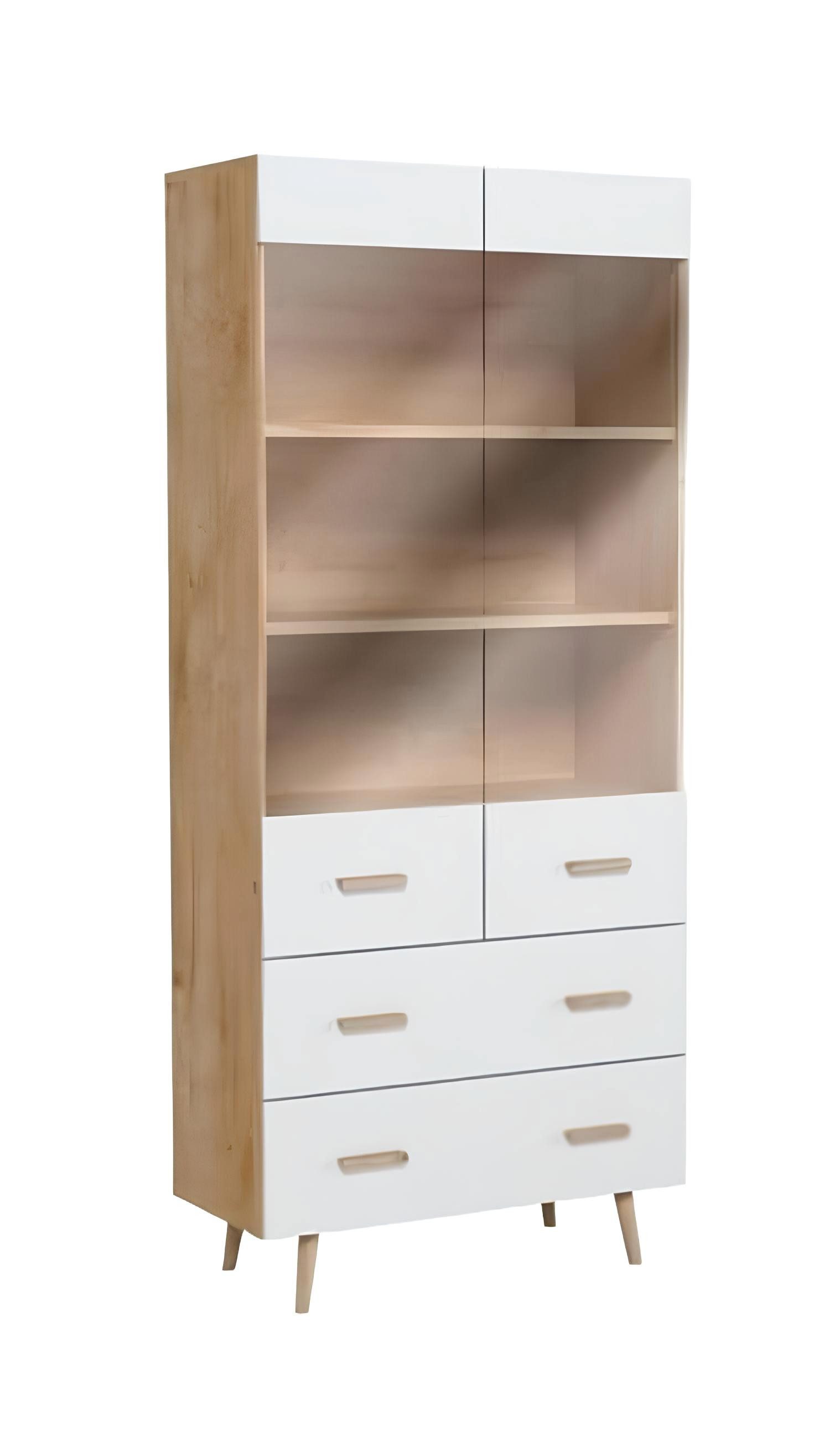 JVmoebel Vitrine Made in Europa, Maße Vitrine(B/T/H) 90 x 42 x 209 cm