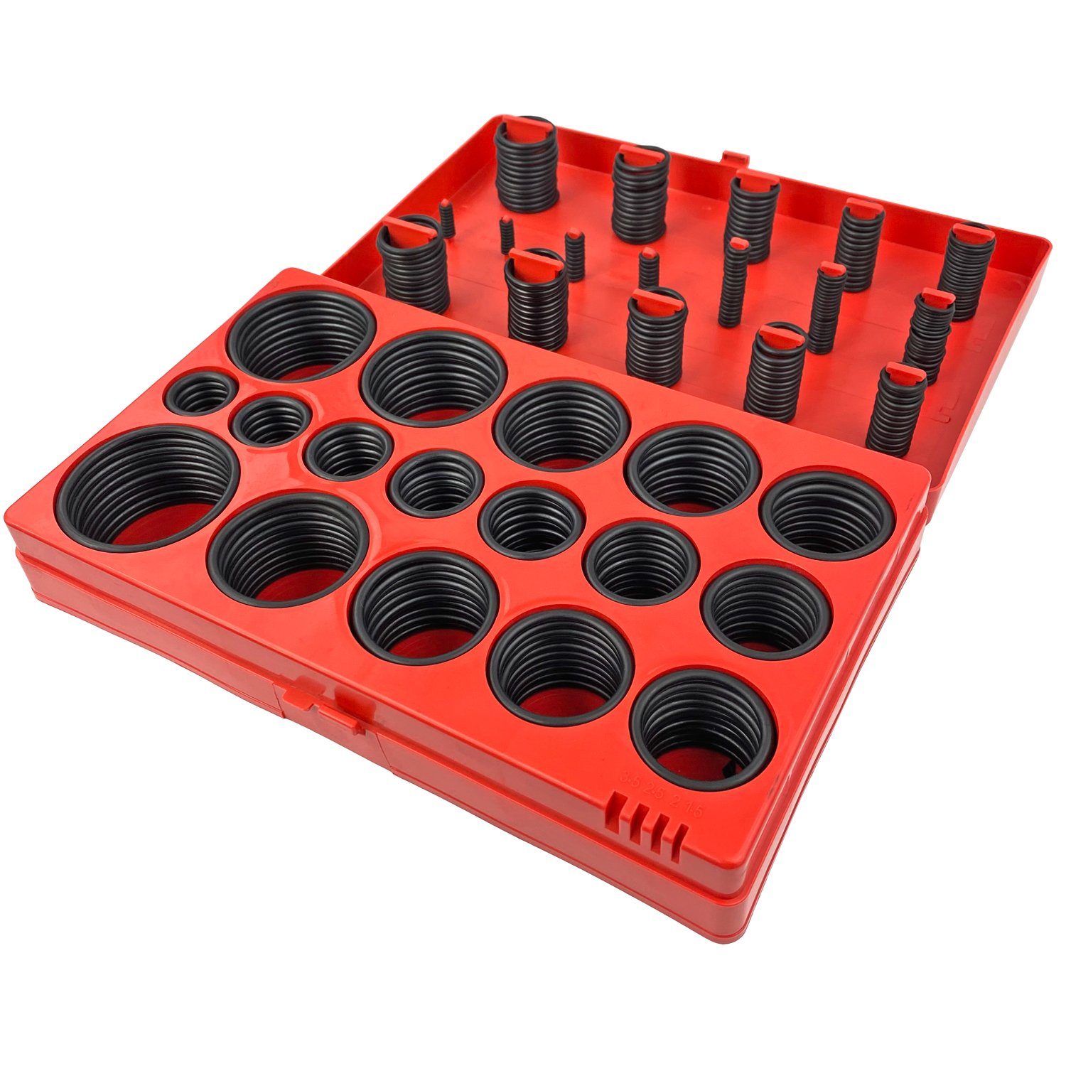 ARLI Dichtungsring O-Ring Sortiment 3 - 50 mm Dichtungsringe Gummi Dichtung KFZ Metrisch (Set, 419-St., verschiedene Dichtungsringe), Inkl. Aufbewahrungsbox aus Kunststoff