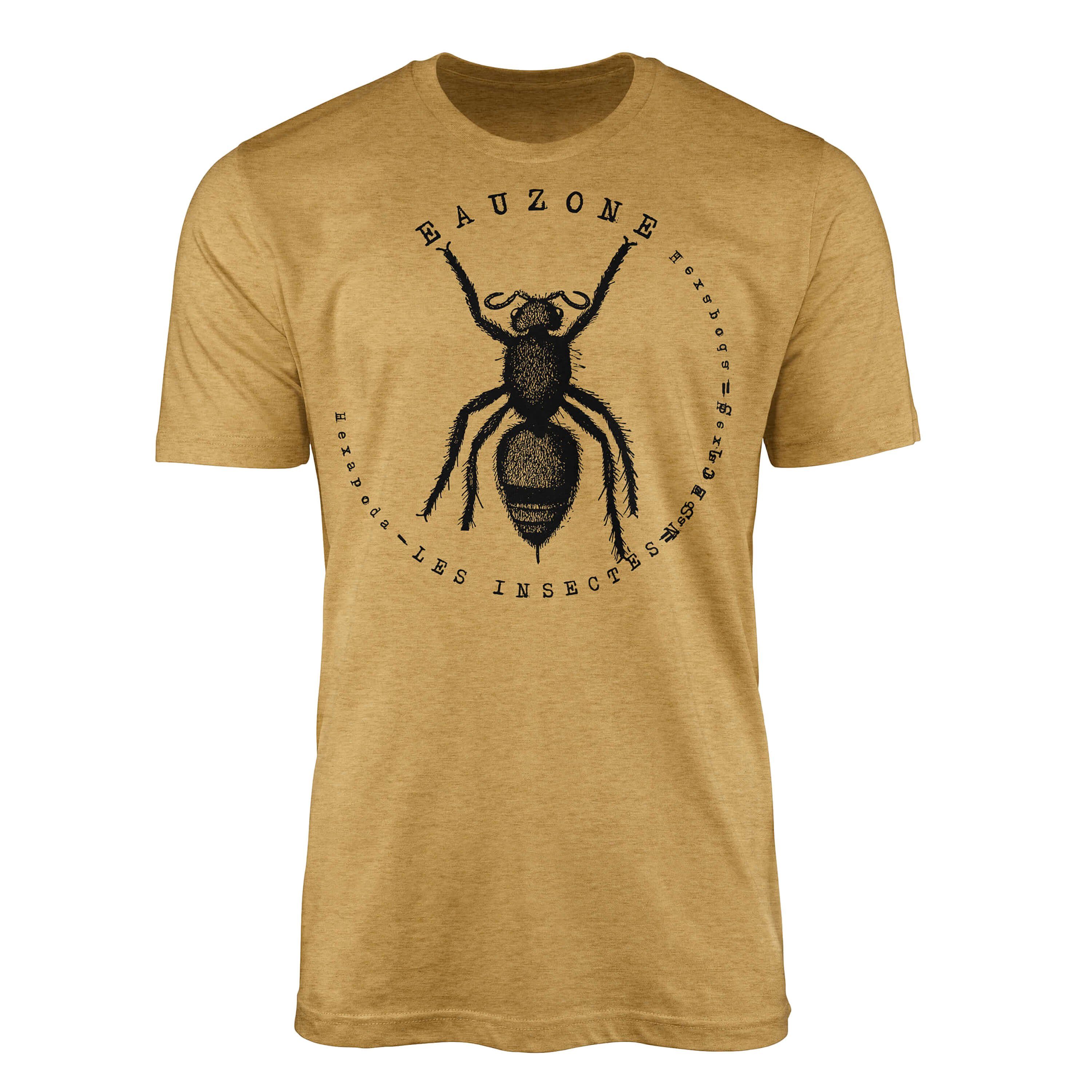 Hexapoda Herren Antique Velvet Gold Ant T-Shirt Art Sinus T-Shirt