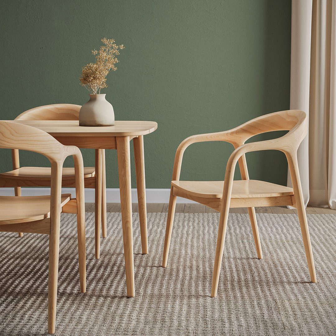 skølm Esszimmerstuhl Sól (Spar-Set auch mit Sitzpolster, 2 St), Armlehnestu günstig online kaufen