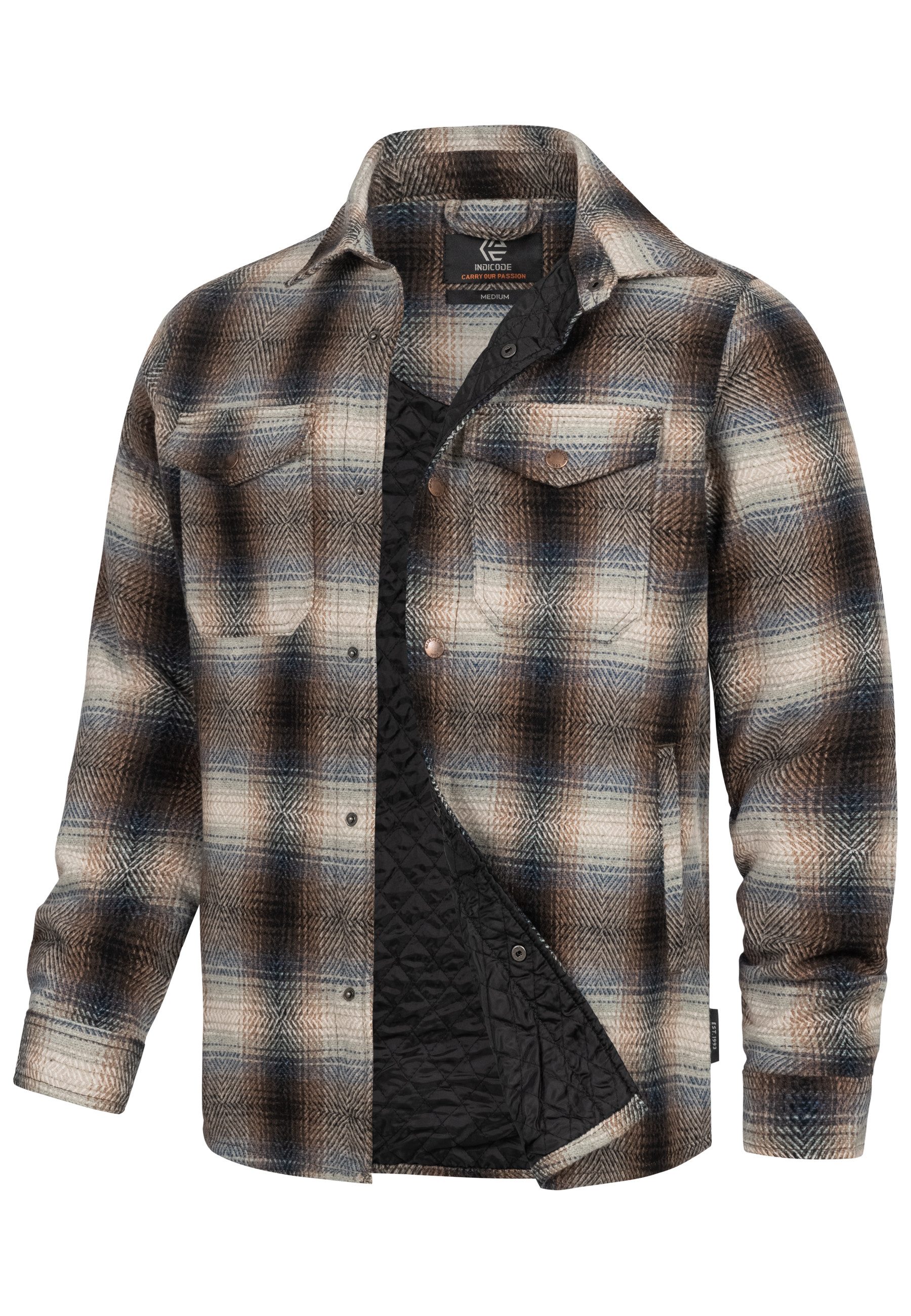 Indicode Hemdjacke Herren Henderson Übergangsjacke Herrenjacke günstig online kaufen