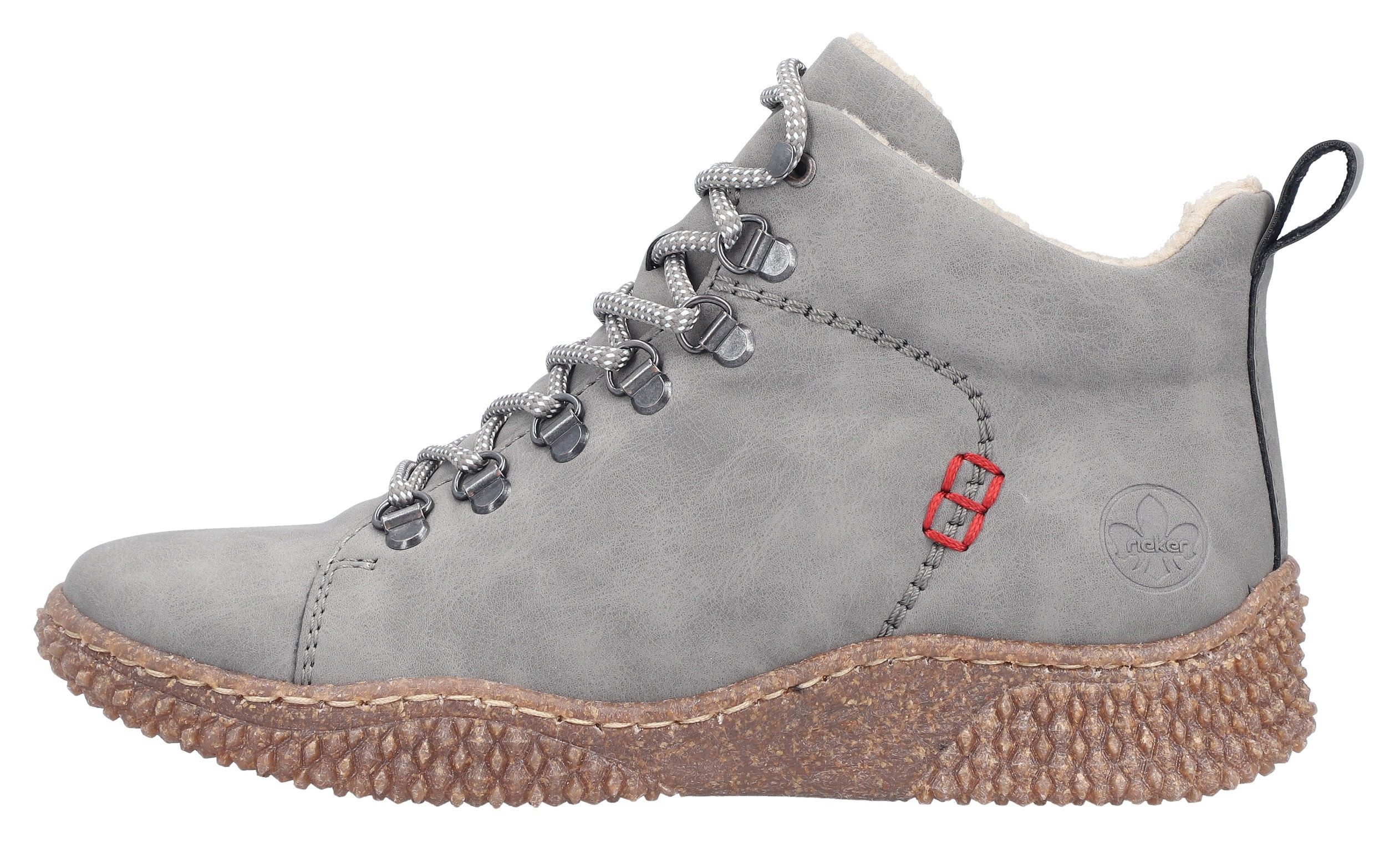 Rieker Winterboots Schnürboots, Stiefelette, Profilsohle, mit Anziehlasche