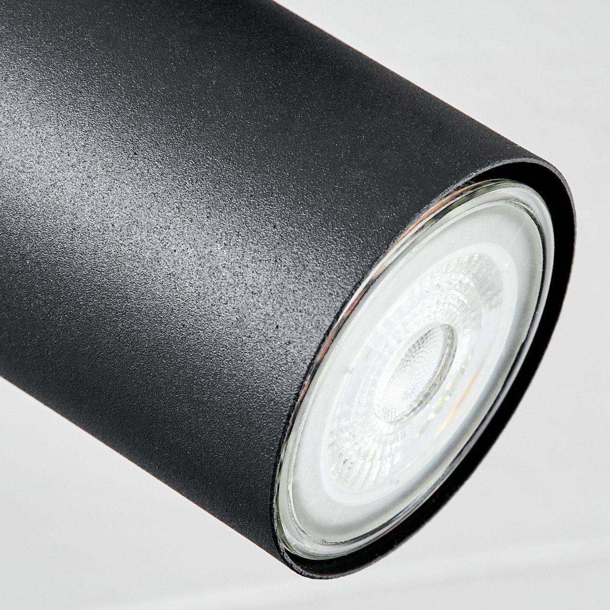 hofstein Deckenleuchte Schirm, GU10 verstellbarem ohne x mit Deckenlampe Deckenleuchte aus 1 Leuchtmittel, moderne Schwarz/Chromfarben, Metall in 1-flammig