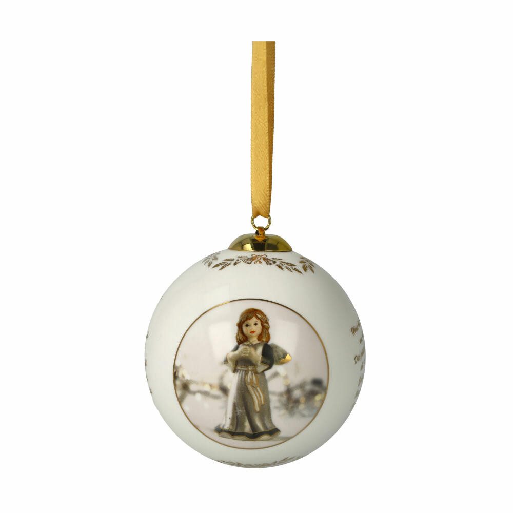 Goebel Weihnachtsbaumkugel Jahreskugel 2024 Walnuss