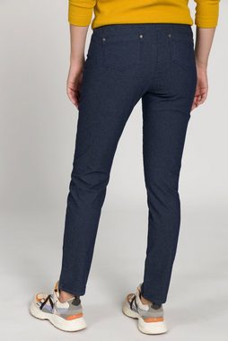 Gina Laura 5-Pocket-Jeans Hose Julia Karo 5-Pocket schmale Passform