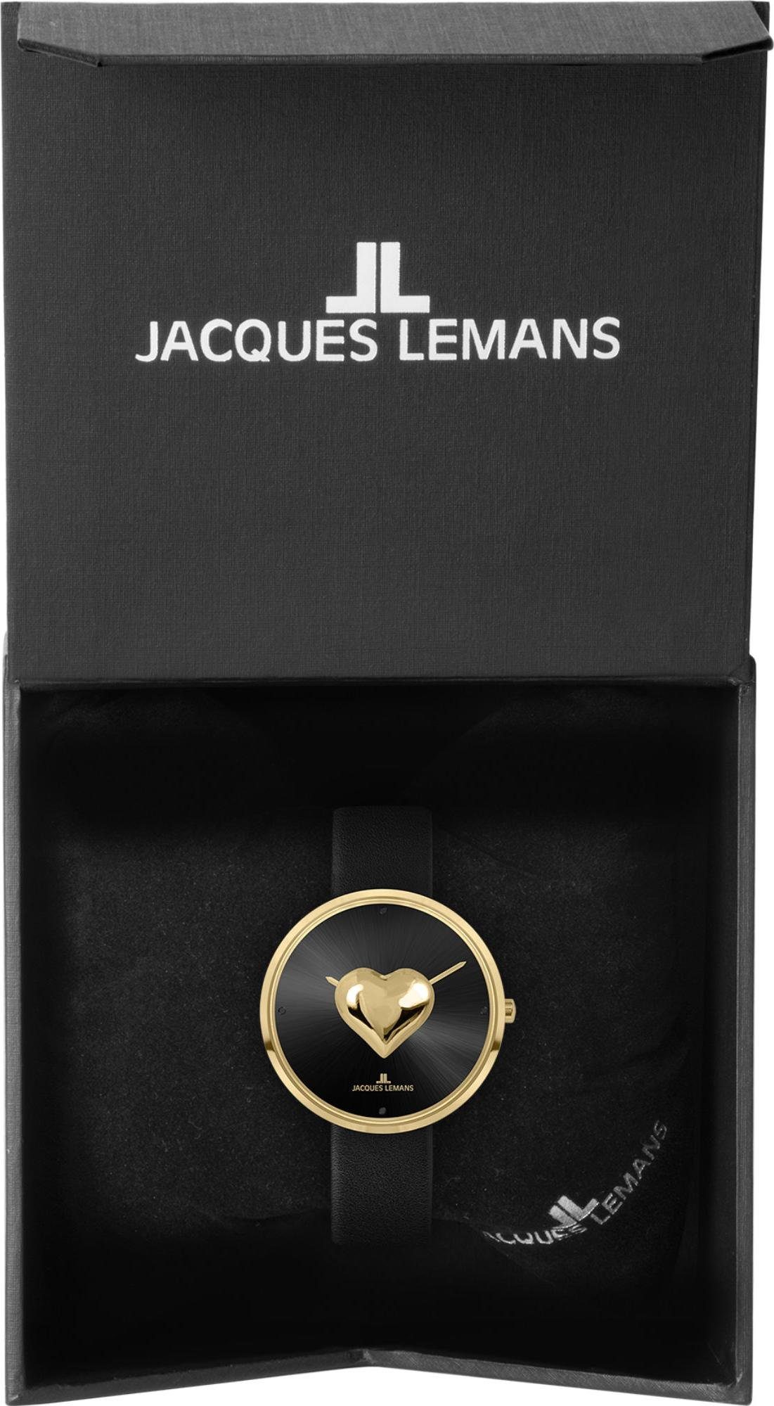 Lemans Quarzuhr Lemans Jacques Damenarmbanduhr Design Collection Jacques 1-2092G