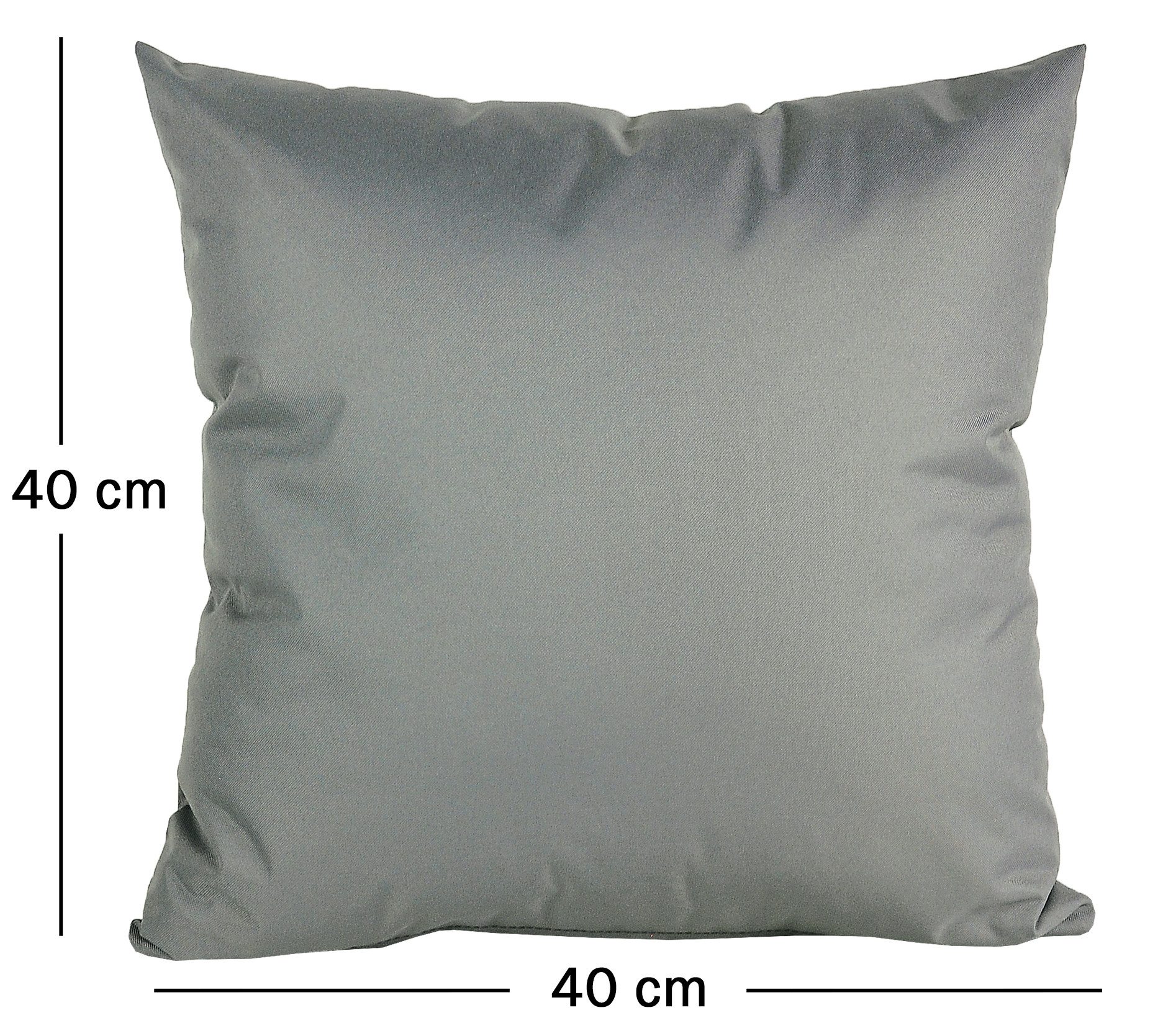 JACK Dekokissen 40x40cm Outdoor Lounge Kissen inkl. XXL Füllung Sitzkissen, starke Füllung, Robust, Strapazierfähig, Wasserabweisend, Innen&Außen
