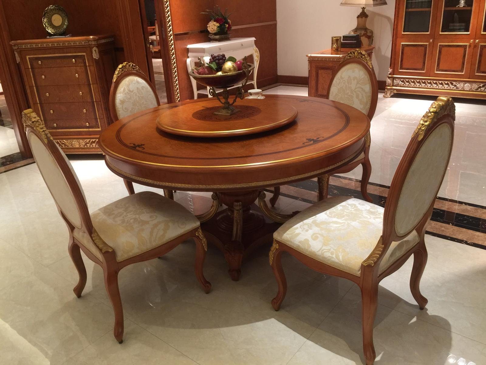 JVmoebel Essgruppe, Esstisch mit 4 Stühlen Barock Rokoko Esstische Tisch  tische Stuhl Garnitur online kaufen | OTTO