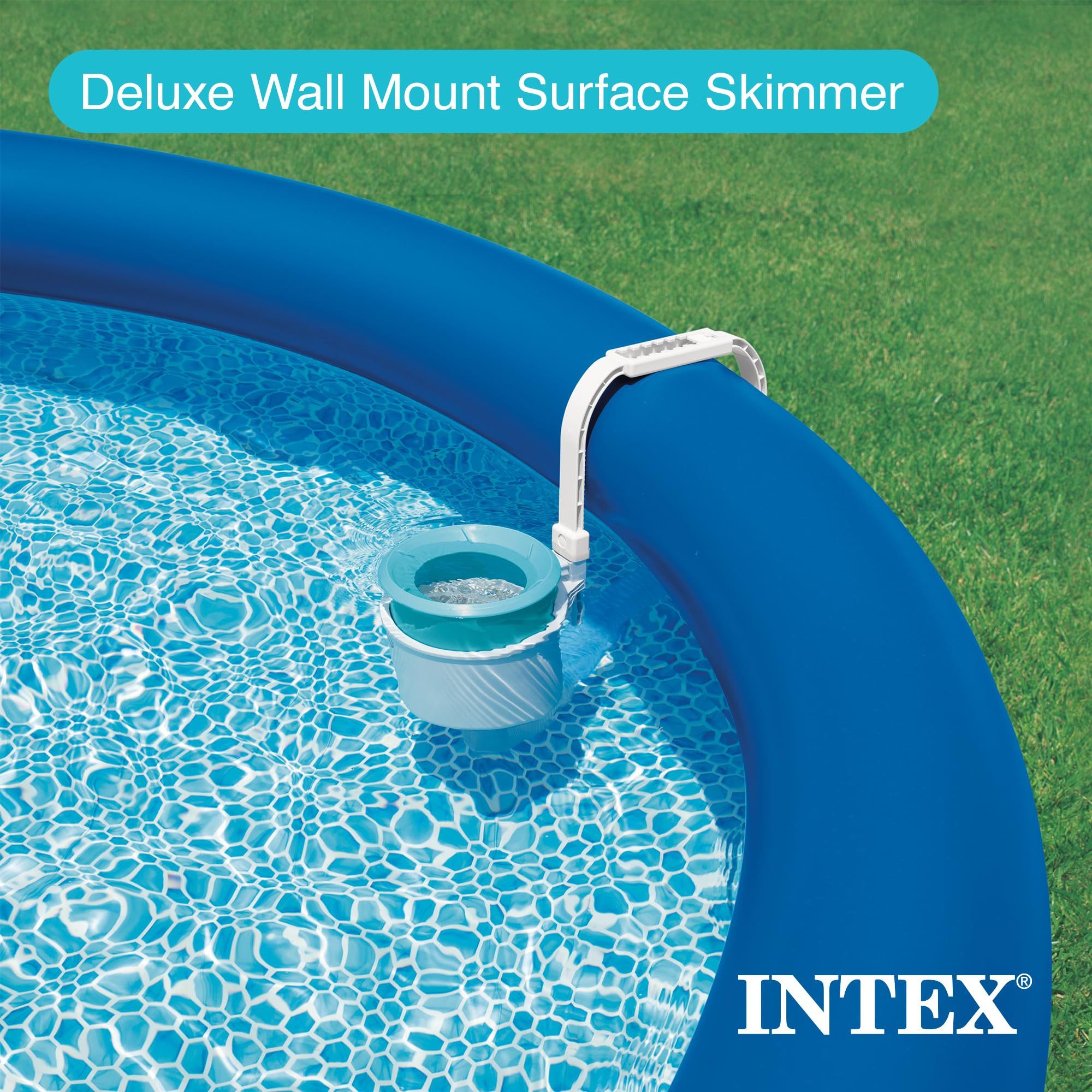 Intex Skimmer Skimmer Deluxe für große Pools, ab 3.028 Liter/Std. Pumpen geeignet, Groß, ideal für große Pools