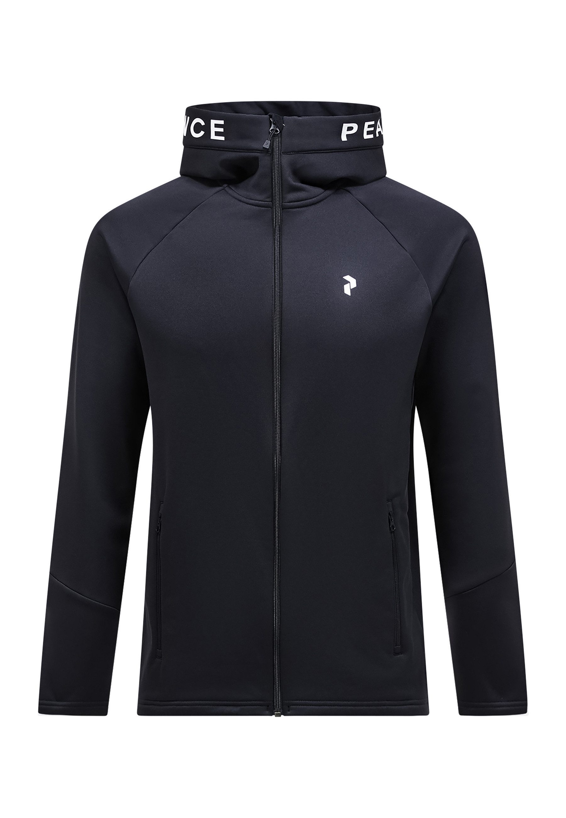 Peak Performance Fleecejacke M Rider Zip Hood mit Label-Applikationen