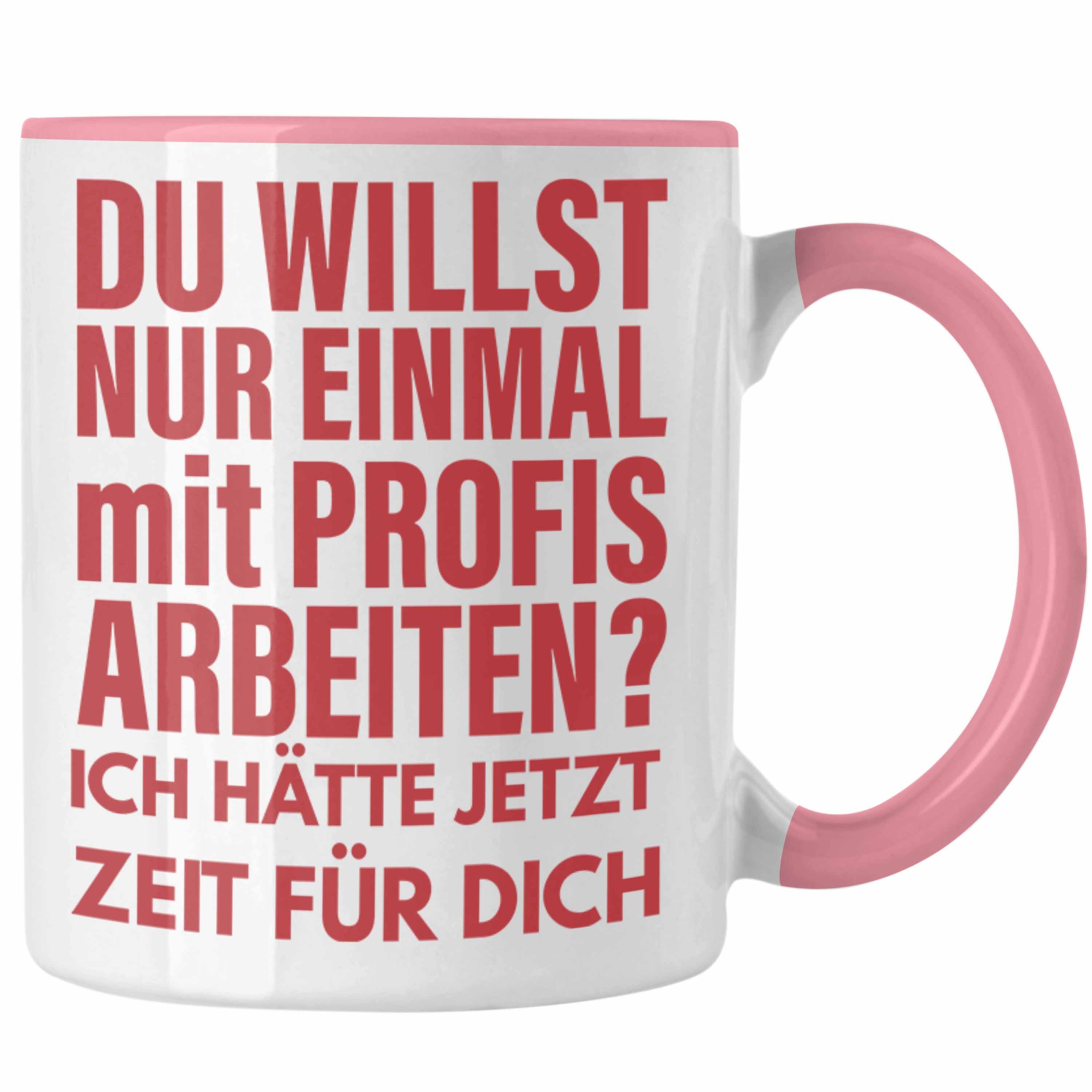 Kaffeetasse Tasse Kollegin Einmal - Nur Trendation Geschenkidee Trendation Profis Rosa Bürotasse Kollege Spruch Mit Lustige