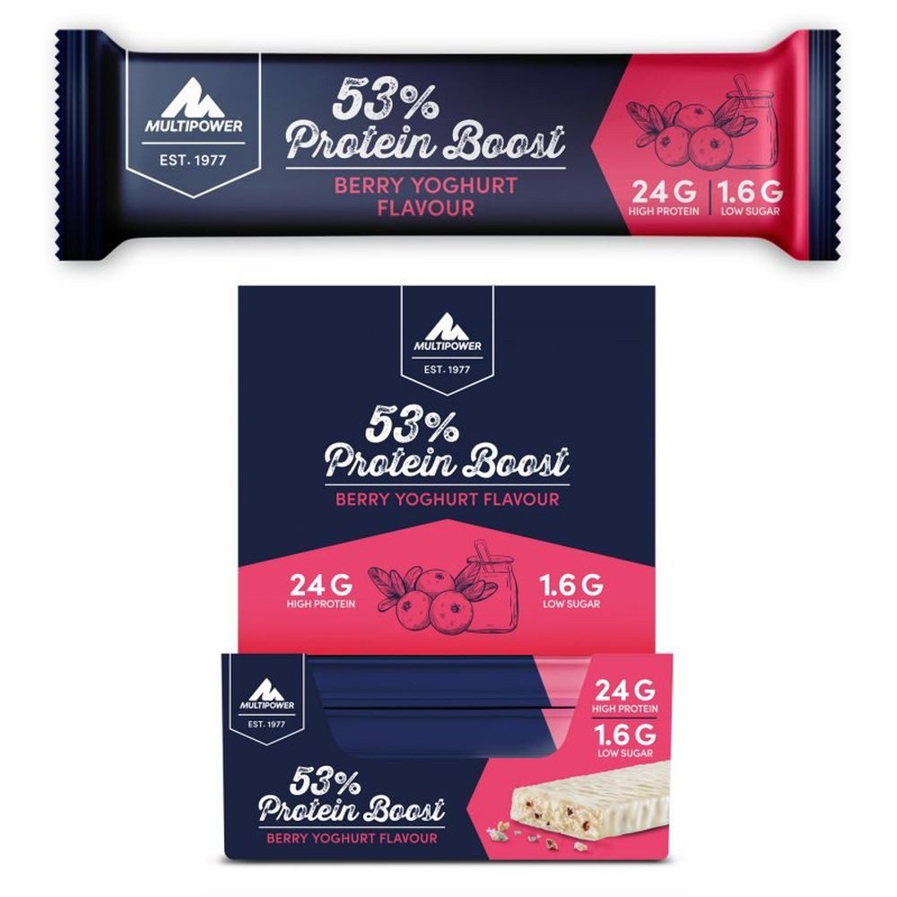Multipower Nutrition Multipower 53% Protein Boost Bar - 20 x 45g Riegel