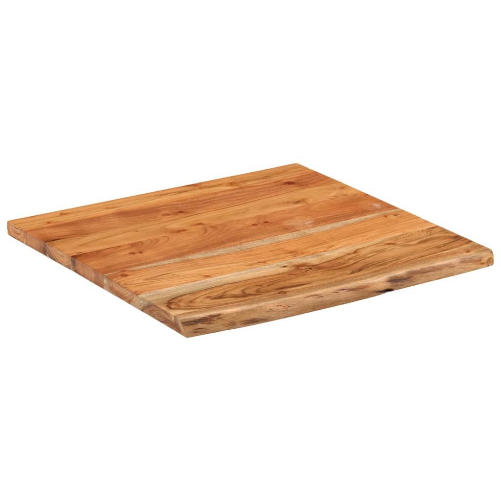 vidaXL Tischplatte Schreibtischplatte 80x80x2,5 cm Massivholz Naturkante (1 St)