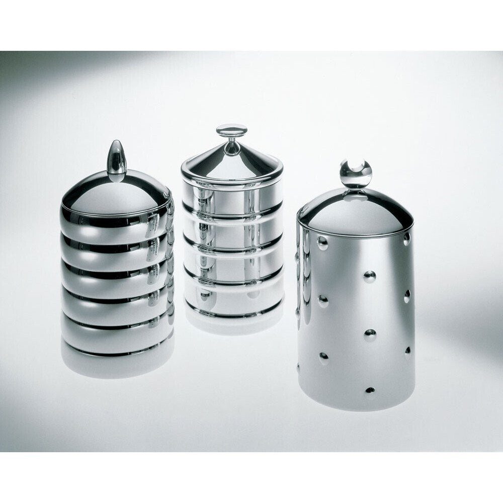 Alessi Dose Küchendose H. 21 cm Kalisto 1, Küchendose H., Ø11cm, Aluminium