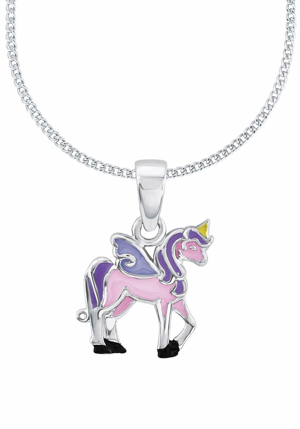 Silberkette 2013154, Lillifee Einhorn ) / Silber Kids Kinder Halskette Silber aus Einhorn, (Motiv Prinzessin