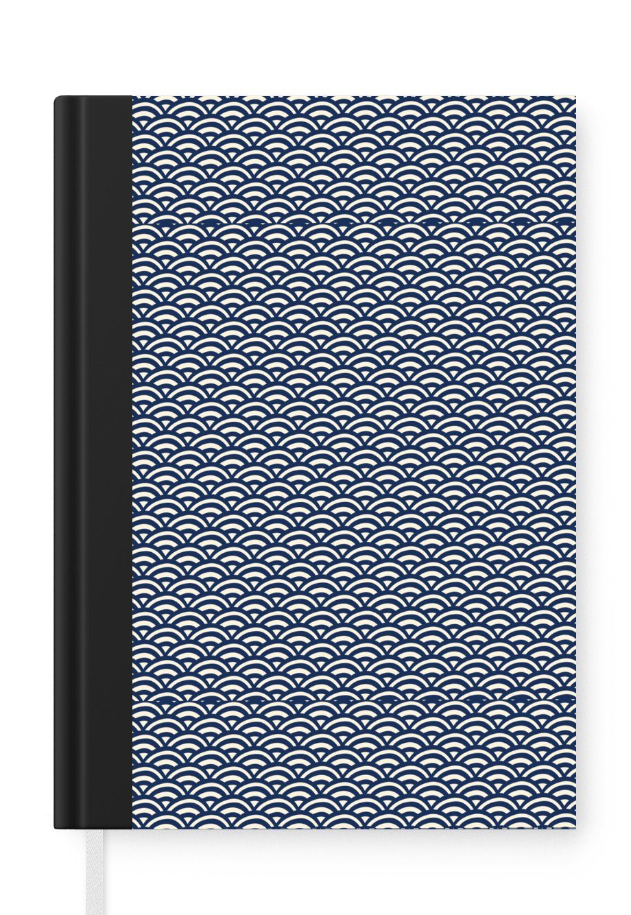 MuchoWow Notizbuch Japan - Bogen - Muster, Journal, Merkzettel, Tagebuch, Notizheft, A5, 98 Seiten, Haushaltsbuch