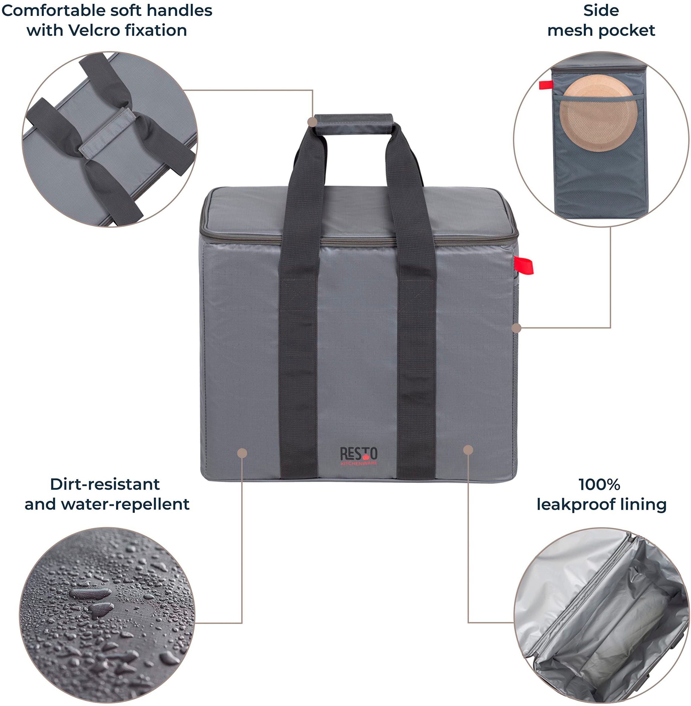 RESTO Kitchenware Kühltasche Polis faltbare Picknicktasche Lunchtasche Thermotasche Isoliertasche, 30 l, Witterungsbeständig und absolut auslaufsicher