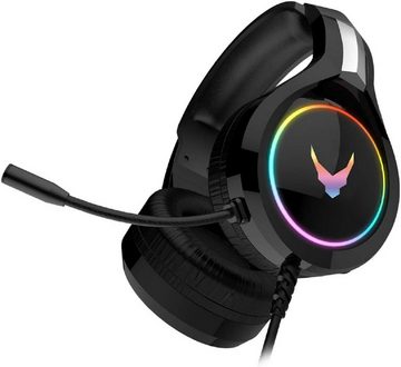 Varr Gaming RGB Gaming-Headset HI-FI Stereo Mikrofon VH6060 Schwarz Over-Ear-Kopfhörer