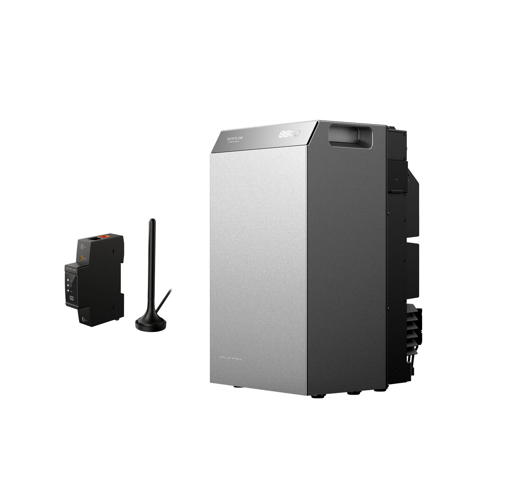 Ecoflow Balkonkraftwerk EcoFlow STREAM 5000 Solarspeicher 5 024 Wh mit Smart Meter