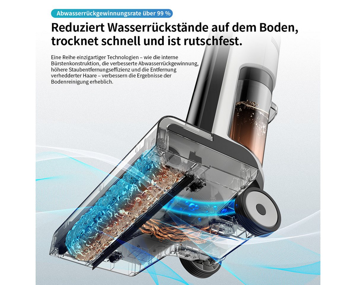 redroad Nass-Trocken-Akkusauger 2026 Nass Trockensauger 18000Pa nasssauger mit Elektrolyse Technologie, 250 W, Elektrolyse-Technologie – kraftvolle Reinigung ohne Chemikalien