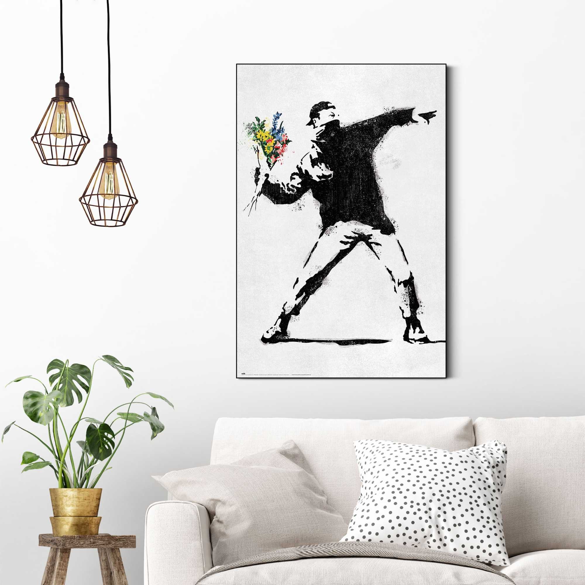 Reinders! Wandbild Banksy - flower bomber günstig online kaufen