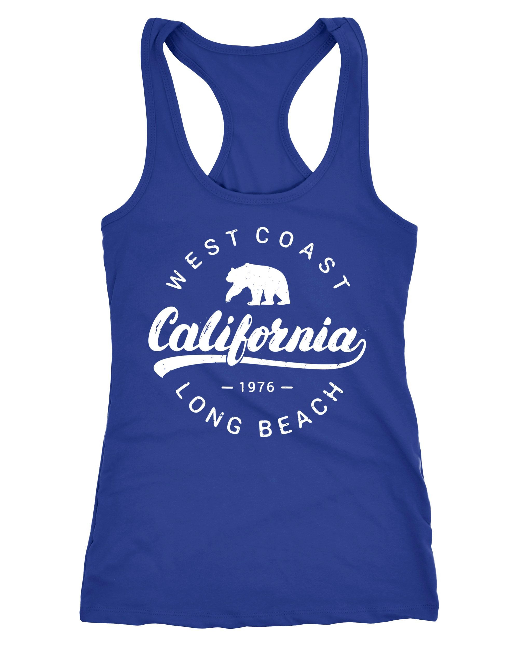 Neverless Tanktop Damen Tank-Top California Republic Racerback Neverless®