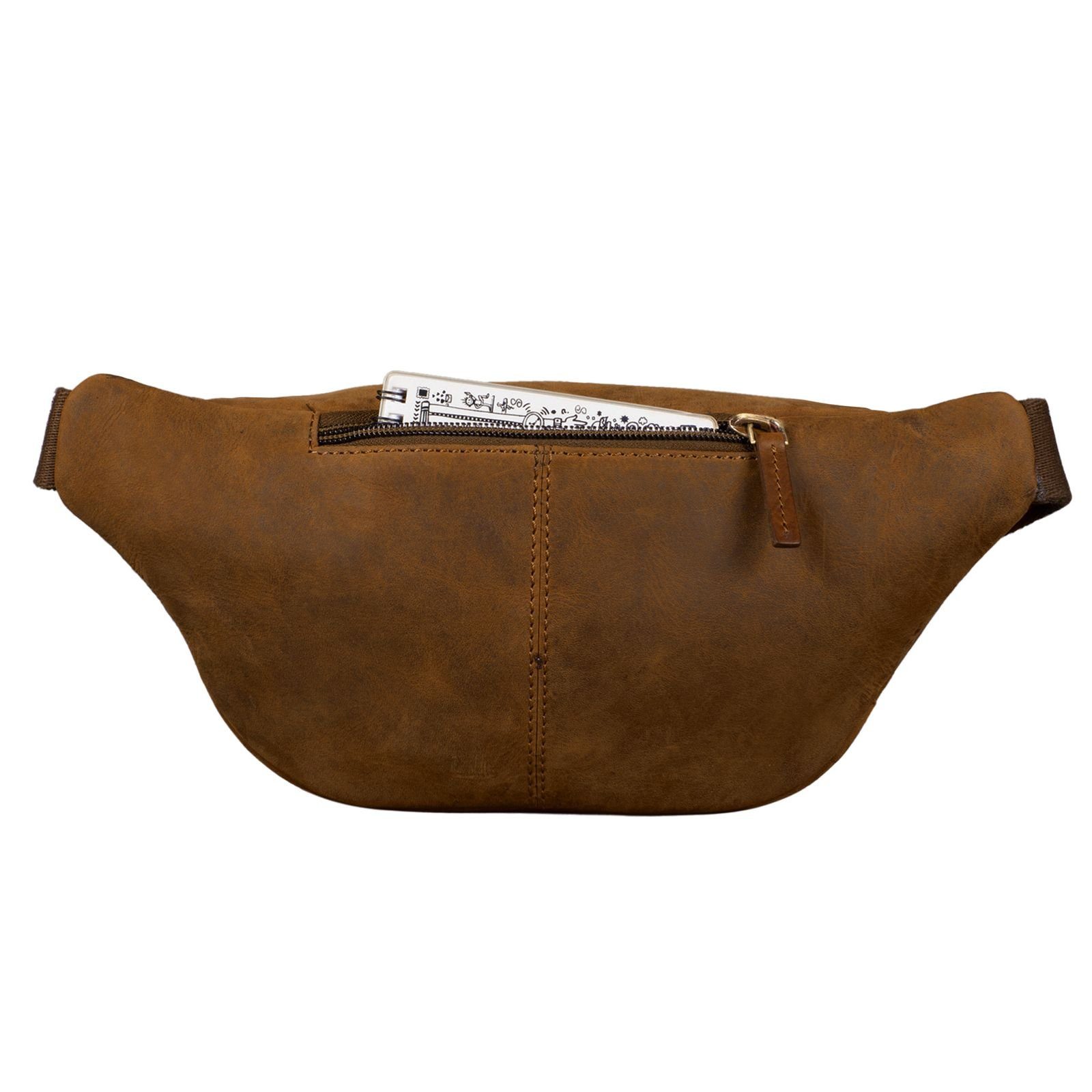 STILORD Bauchtasche "Greg" Bauchtasche / Gürteltasche Echtes Leder für Damen Herren Groß