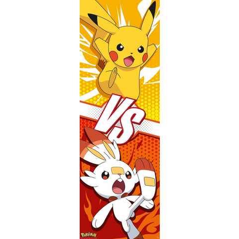 GB eye Poster Pokemon Langbahnposter Pikachu and Scorbunny 53 x 158 cm