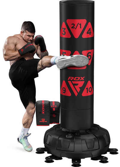 RDX Boxsack RDX Boxsack mit Handschuhen, 6FT Freistehend Kickboxen MMA Fitness