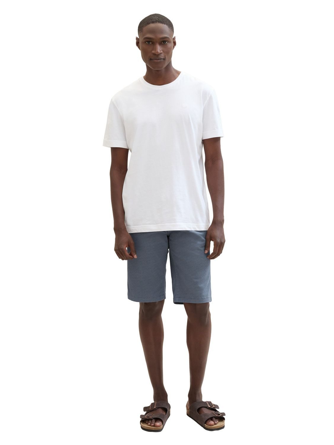 TOM TAILOR Chinoshorts SLIM PRINTED CHINO mit Stretch