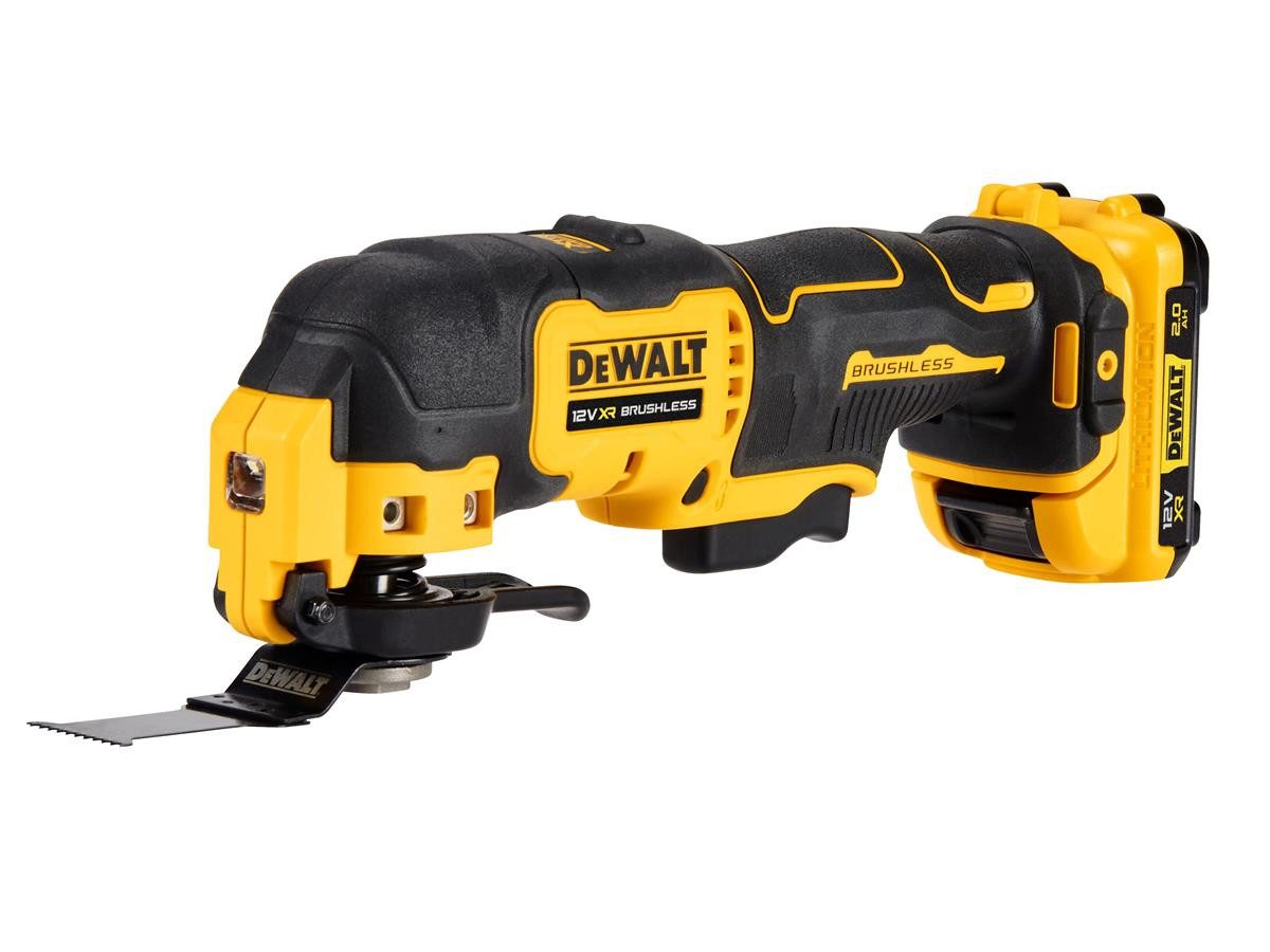 DeWalt Akku-Multifunktionswerkzeug 12V / 2Ah, 12 V, Akku-Komplettset, 2× 12 V / 2,0 Ah XR Li-Ion-Akku