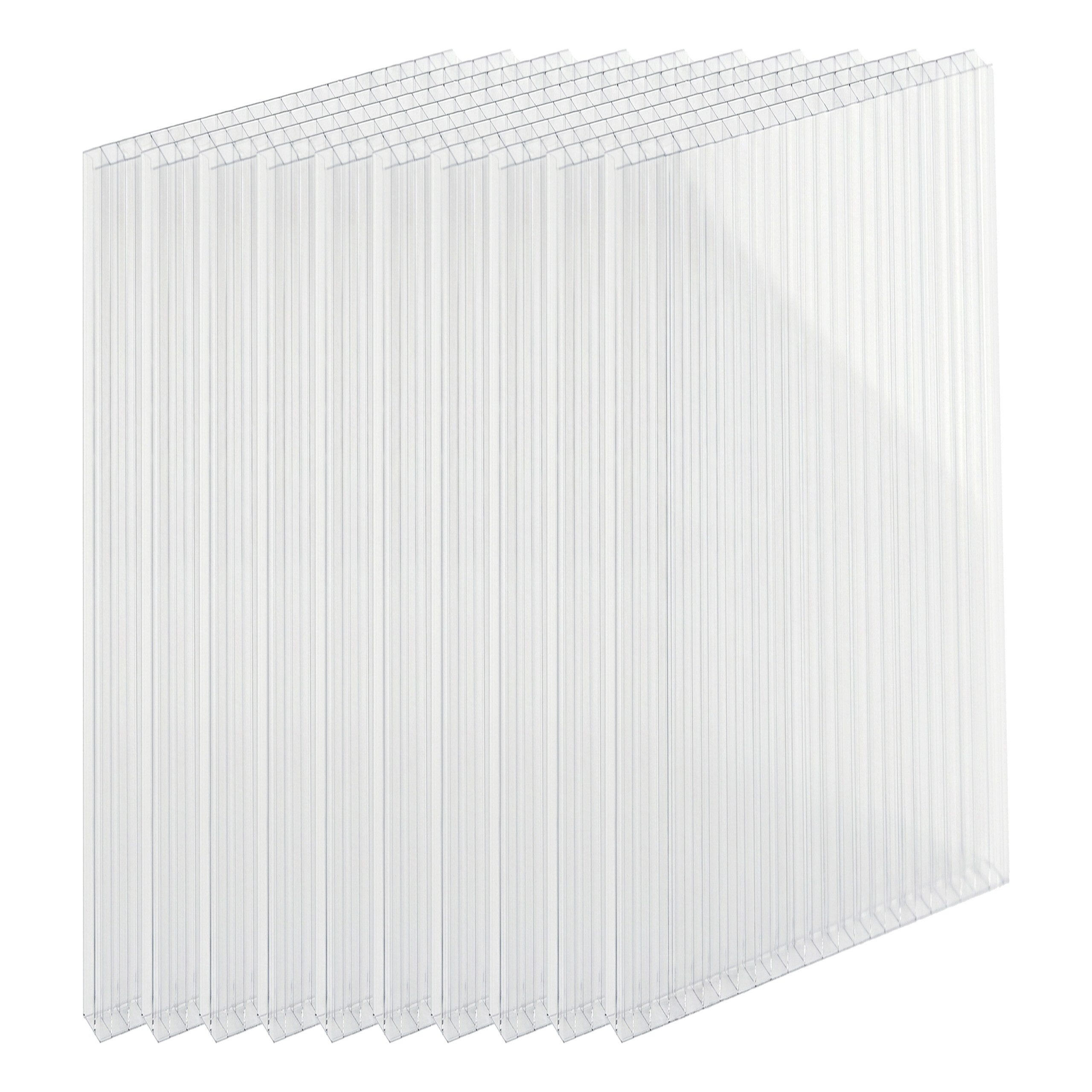 relaxdays Doppelstegplatte Set 6mm, 10er Pack