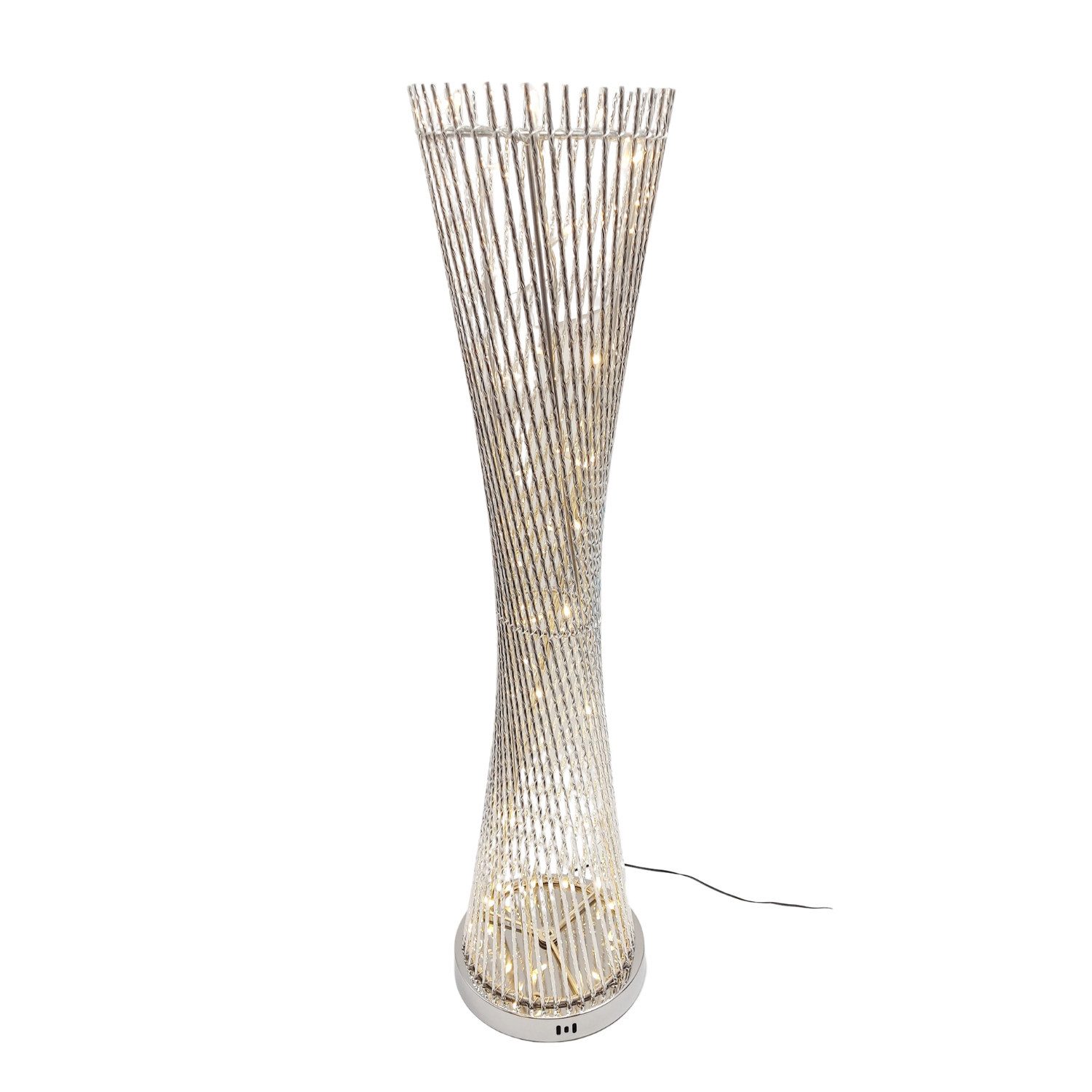 formano Stehlampe DRAHT, LED, LED Lichterkette, Weiß, Gedreht, H: 100cm